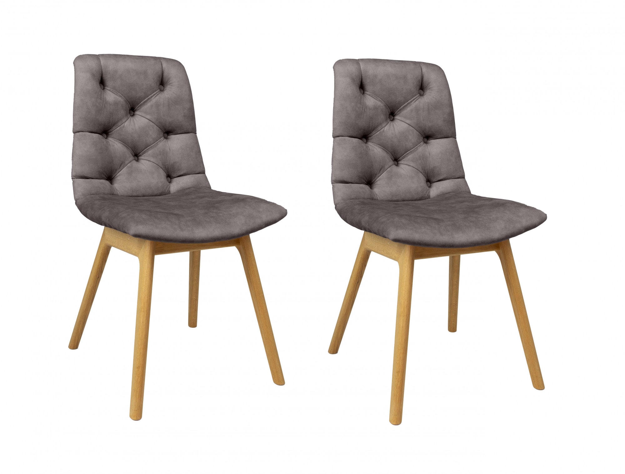 andas 4-Fußstuhl »Ramon« (Set) 2 Stk.mit Massivholzbeinen, verschiedene Stoffe und Farben