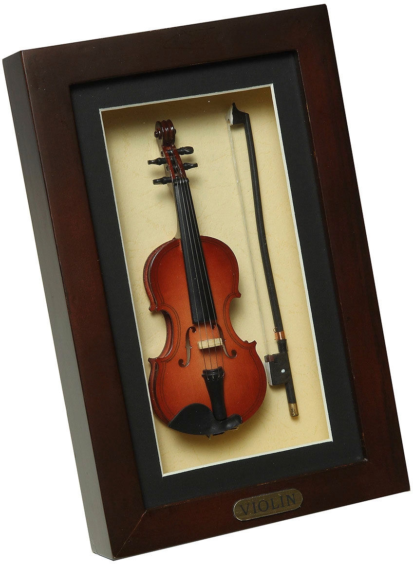 Ambiente Haus Dekofigur »Geige im auf Raten 22x14cm« kaufen Rahmen
