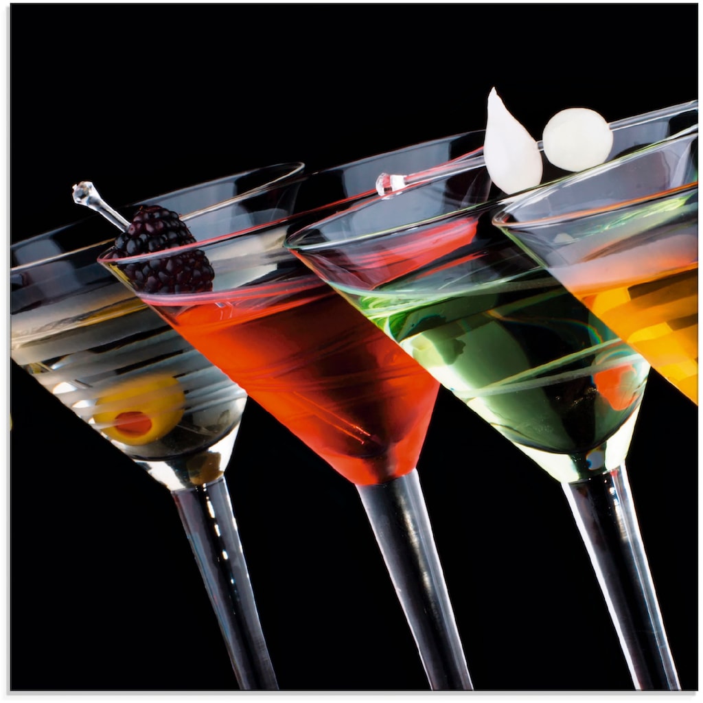 Artland Glasbild »Klassische Martini - Cocktail«, Getränke, (1 St.)