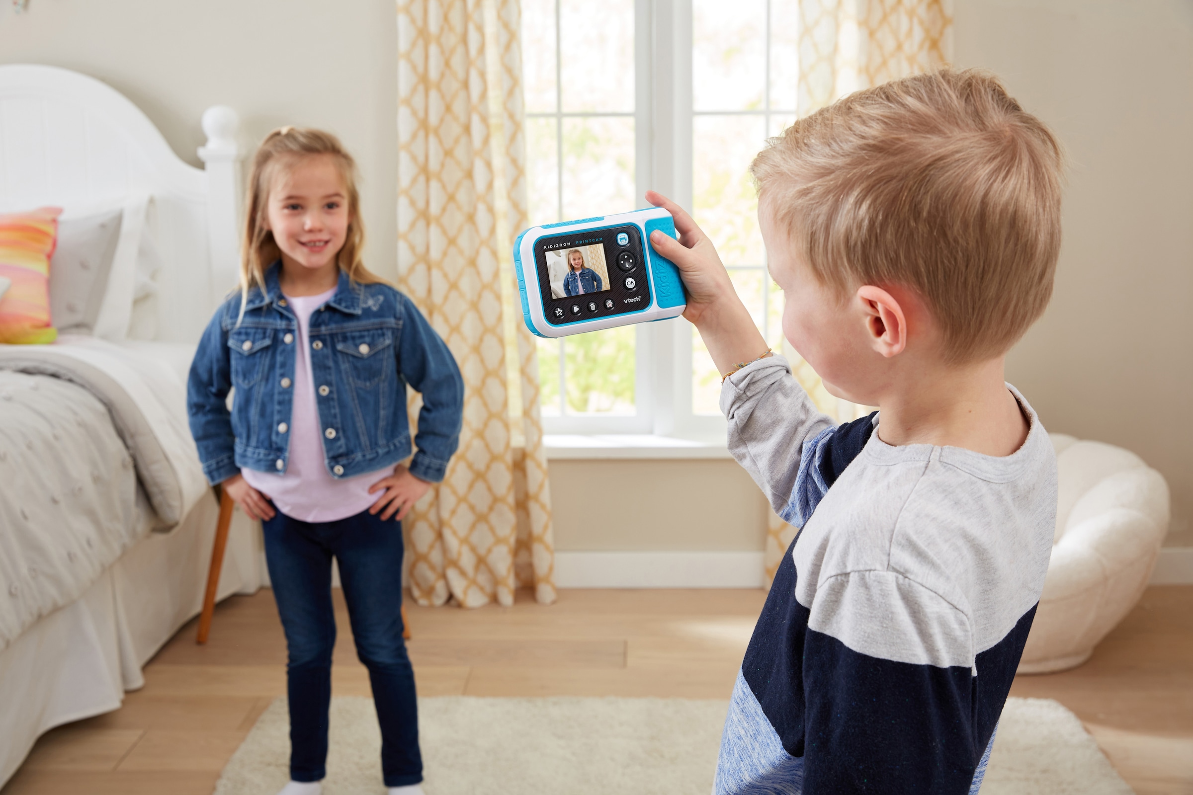 Vtech® Kinderkamera 5 mit Thermodrucker MP, eingebautem Cam, blau«, Print »KidiZoom bei
