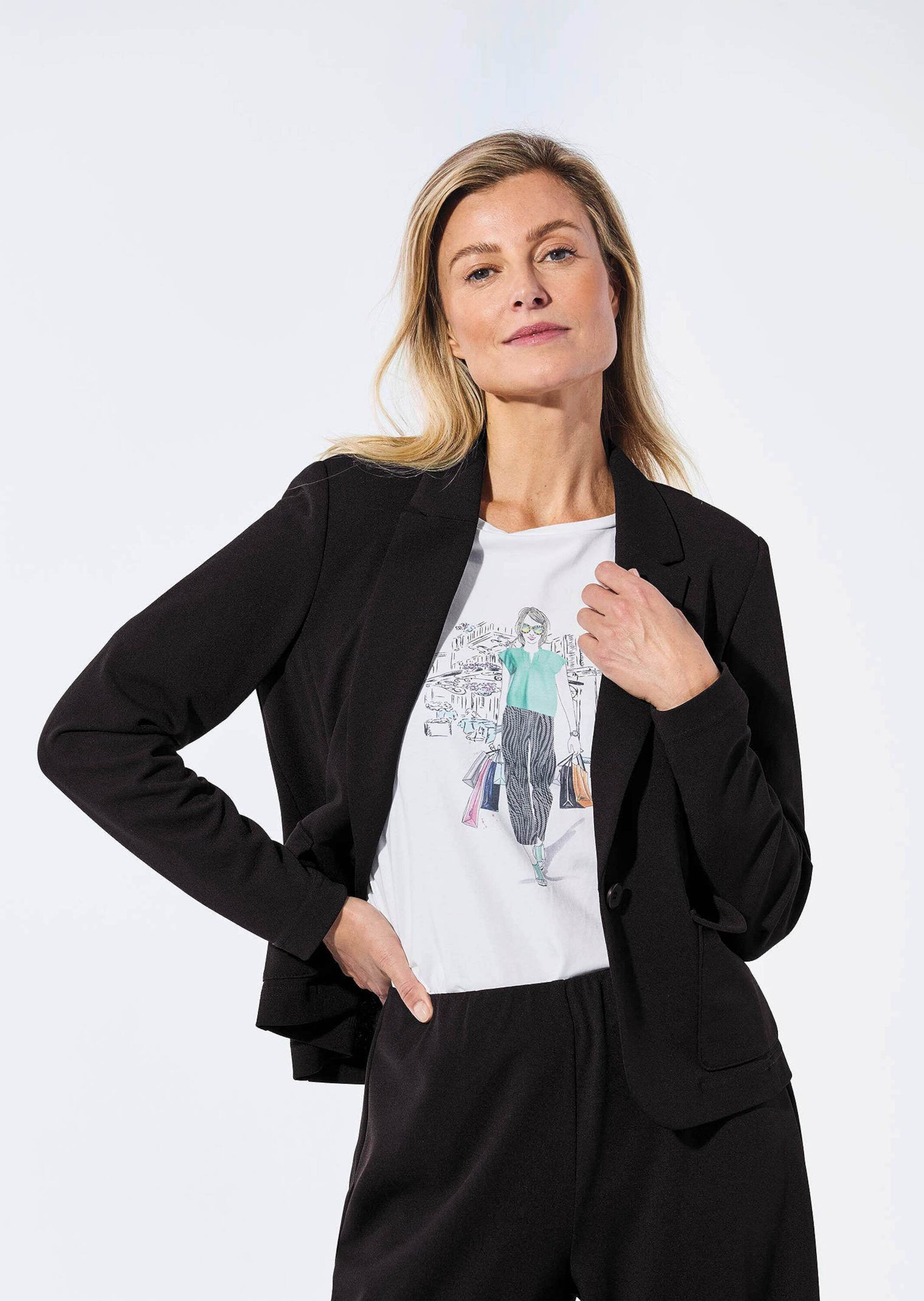 GOLDNER Jackenblazer »Kurzgröße Jersey-Blazer«