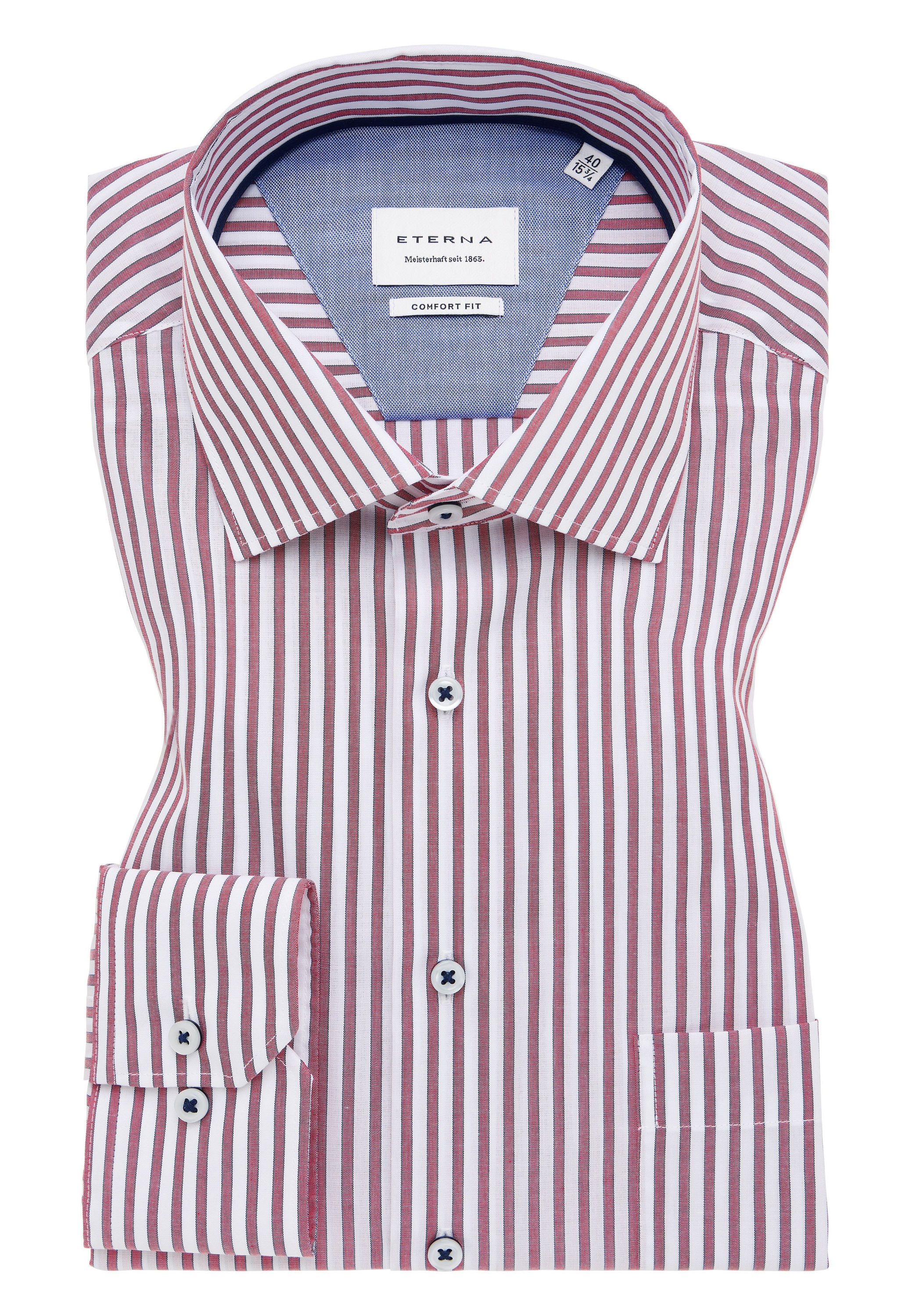 Eterna Langarmhemd »COMFORT FIT«, NON IRON (bügelfrei)