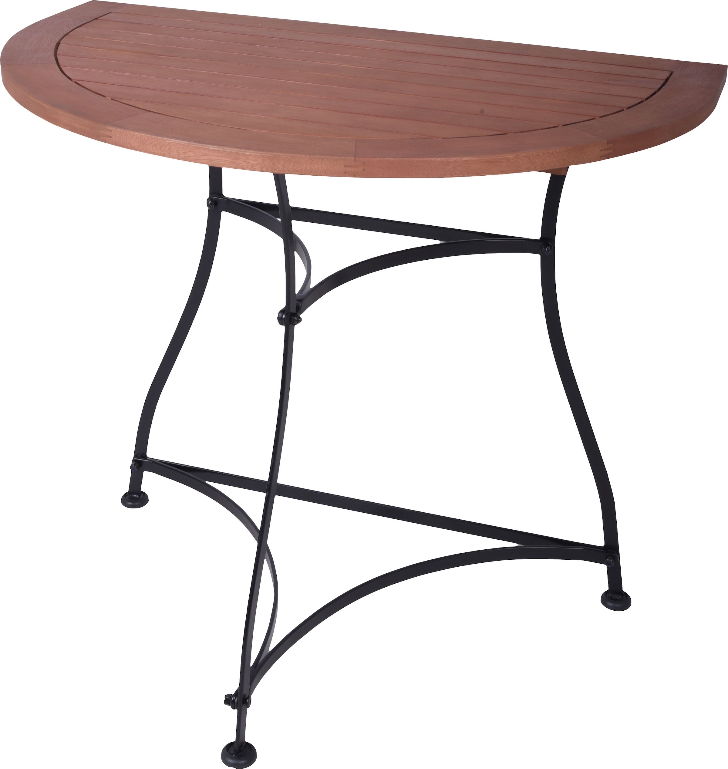 Garden Pleasure Gartentisch »Balkonhalbtisc »WIEN««, BxTxH: 85x54x74 cm, halbrund