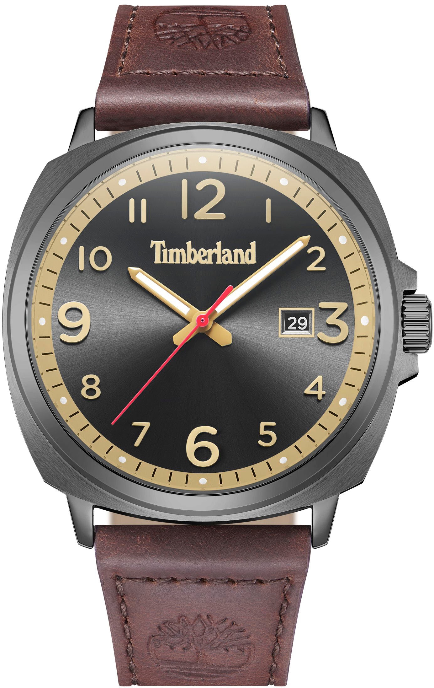 Timberland Quarzuhr »ACTWELL«, Armbanduhr, Herrenuhr, Datum, Lederarmband