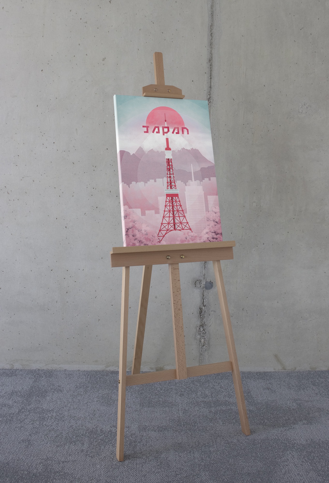 Komar Wandbild »Vintage Travel Japan«, (1 St.), 40x60 cm (Breite x Höhe),  Keilrahmenbild online kaufen | mit 3 Jahren XXL Garantie