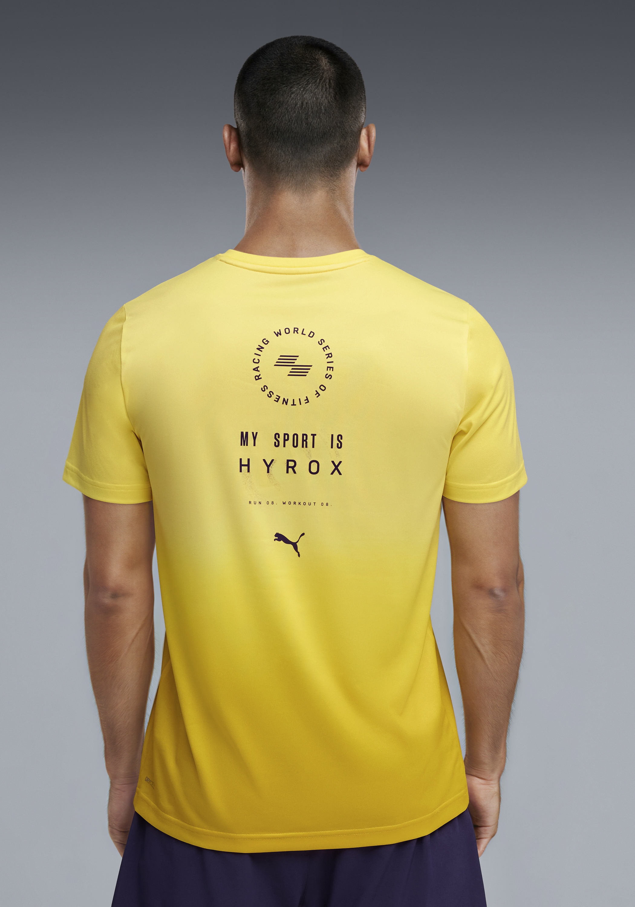 PUMA Trainingsshirt »M  X HYROX POLY GRAPHIC TEE« reguläre Passform, Kurzarm, für Fitness und sportliche Aktivitäten