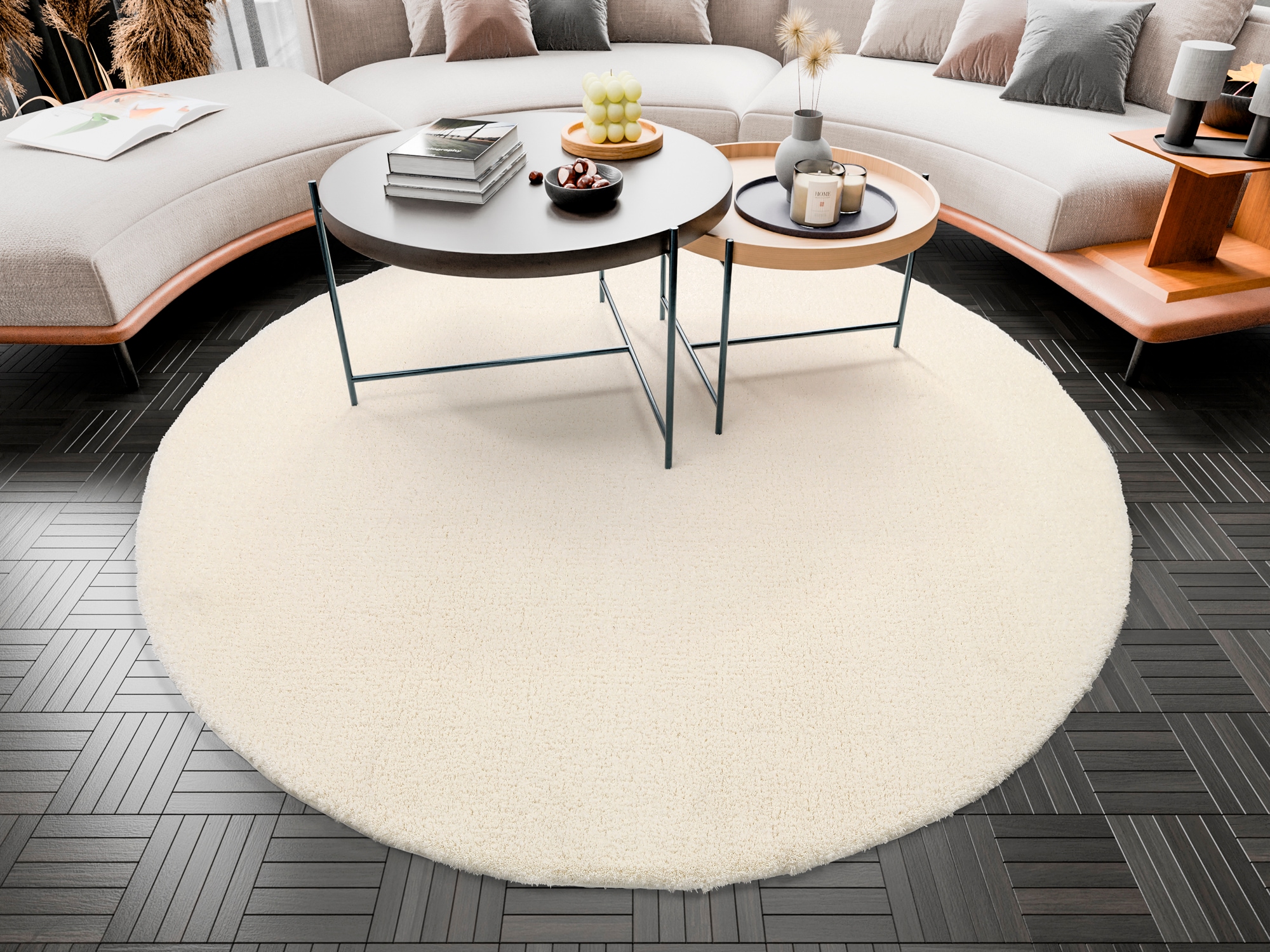 OCI DIE TEPPICHMARKE Hochflor-Teppich »Soft Dream« rund 30 mm Höhe besonders weich durch Microfaser, Wohnzimmer