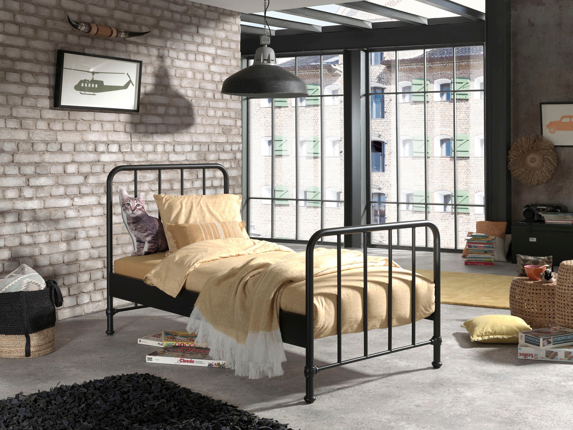 Jugendbett »Bronxx«, (Made in Europe), Metallbett