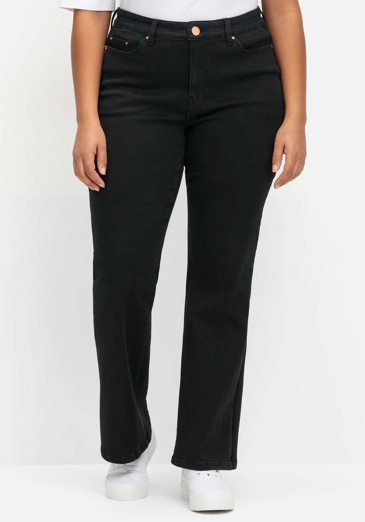 Sheego Bootcut-Jeans »Bootcut Stretch-Jeans mit Bodyforming-Effekt mit Bodyforming-Effekt«
