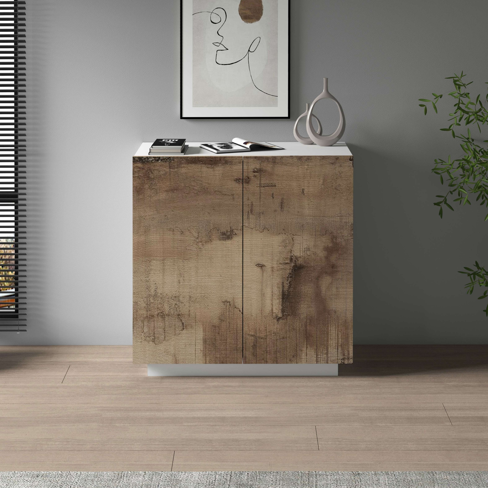 INOSIGN Aktenschrank »Coro, Mehrzweckschrank, Büroschrank mit 2 Türen«, & verstellbare Einlegeböden, Höhe 86 oder 166 cm, Made in Italy