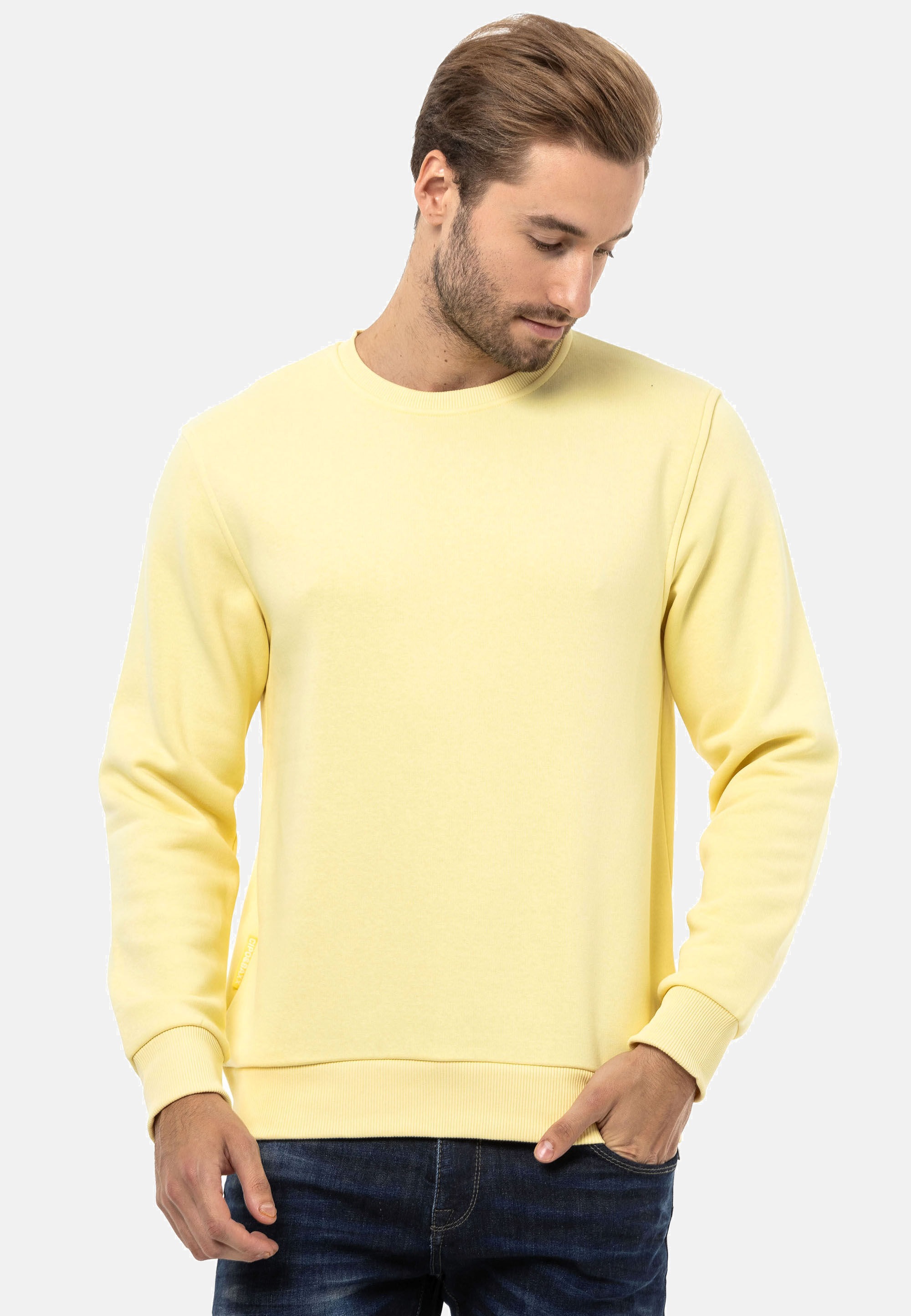 Cipo & Baxx »Cipo & Baxx Sweatshirt CL558«, mit Rundhalsausschnitt
