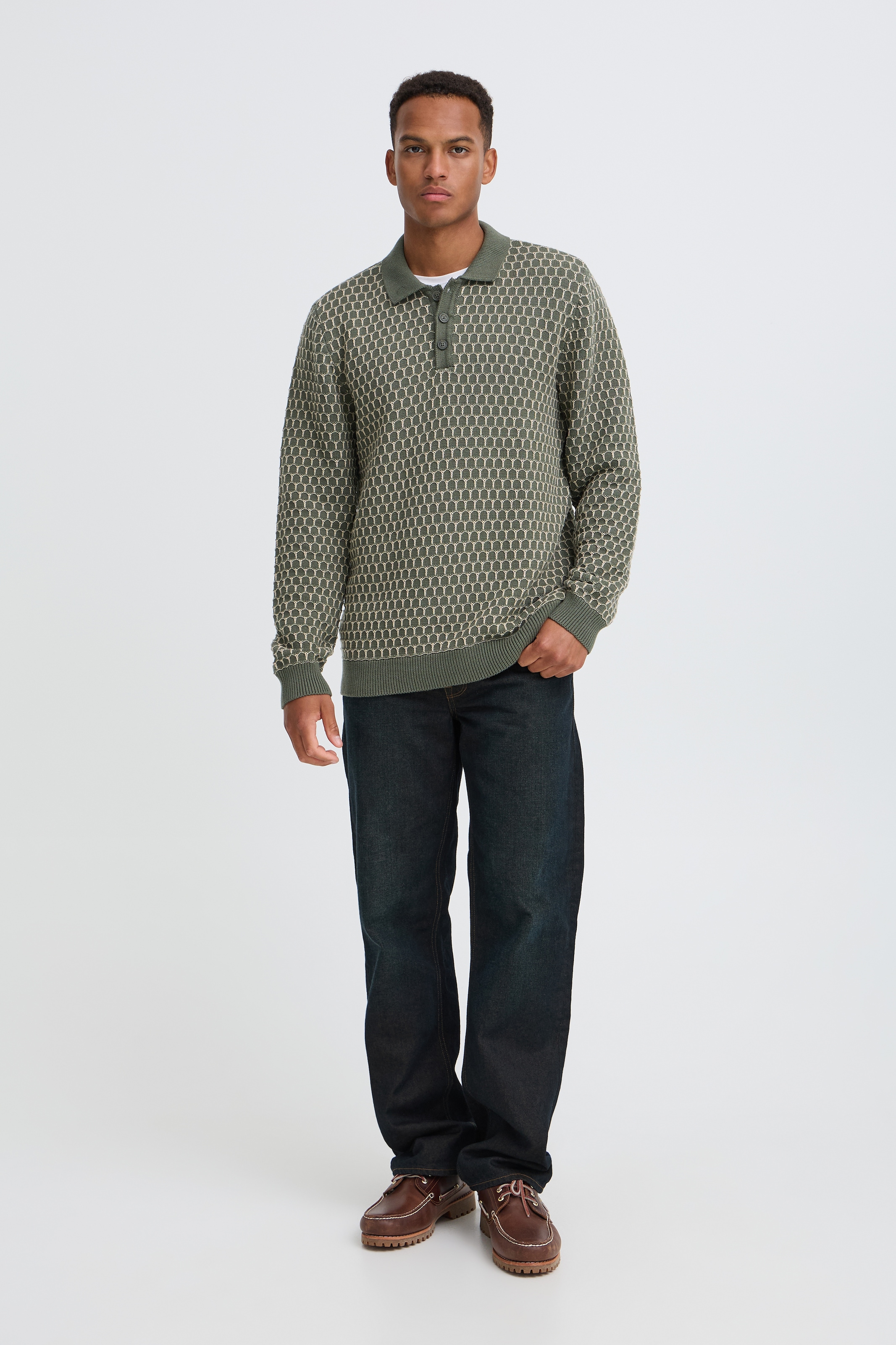 Blend Polokragenpullover »BHDONG POLO« Baumwolle, regular fit
