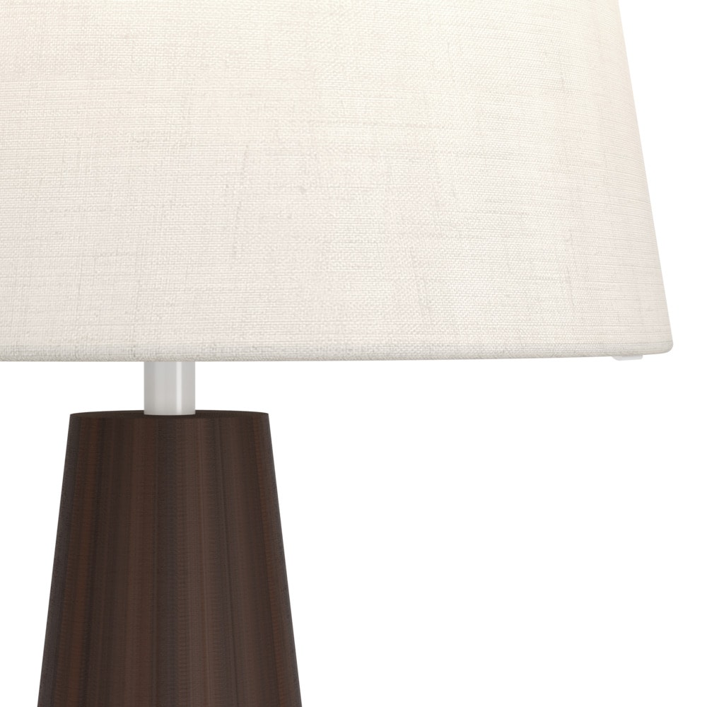 EGLO LED Tischleuchte »PATEMSICO« E27 1 Stk. Tischlampe, Lampe, Wohnzimmer, braun Textil natur  H:41 Ø 25 cm