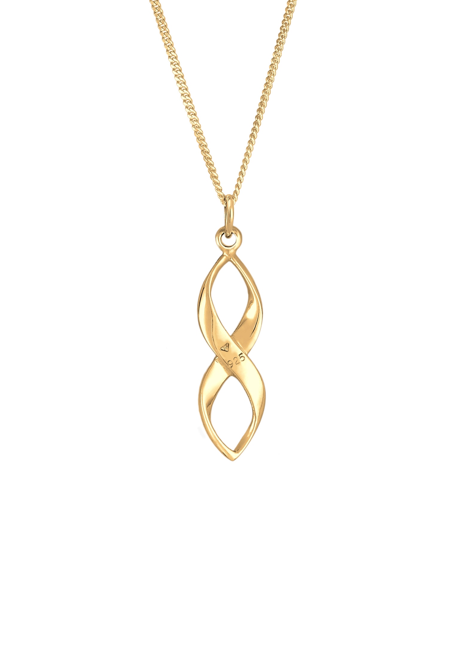 Elli Silberkette »Halskette Infinity Kristalle Verziert 925 Silber«