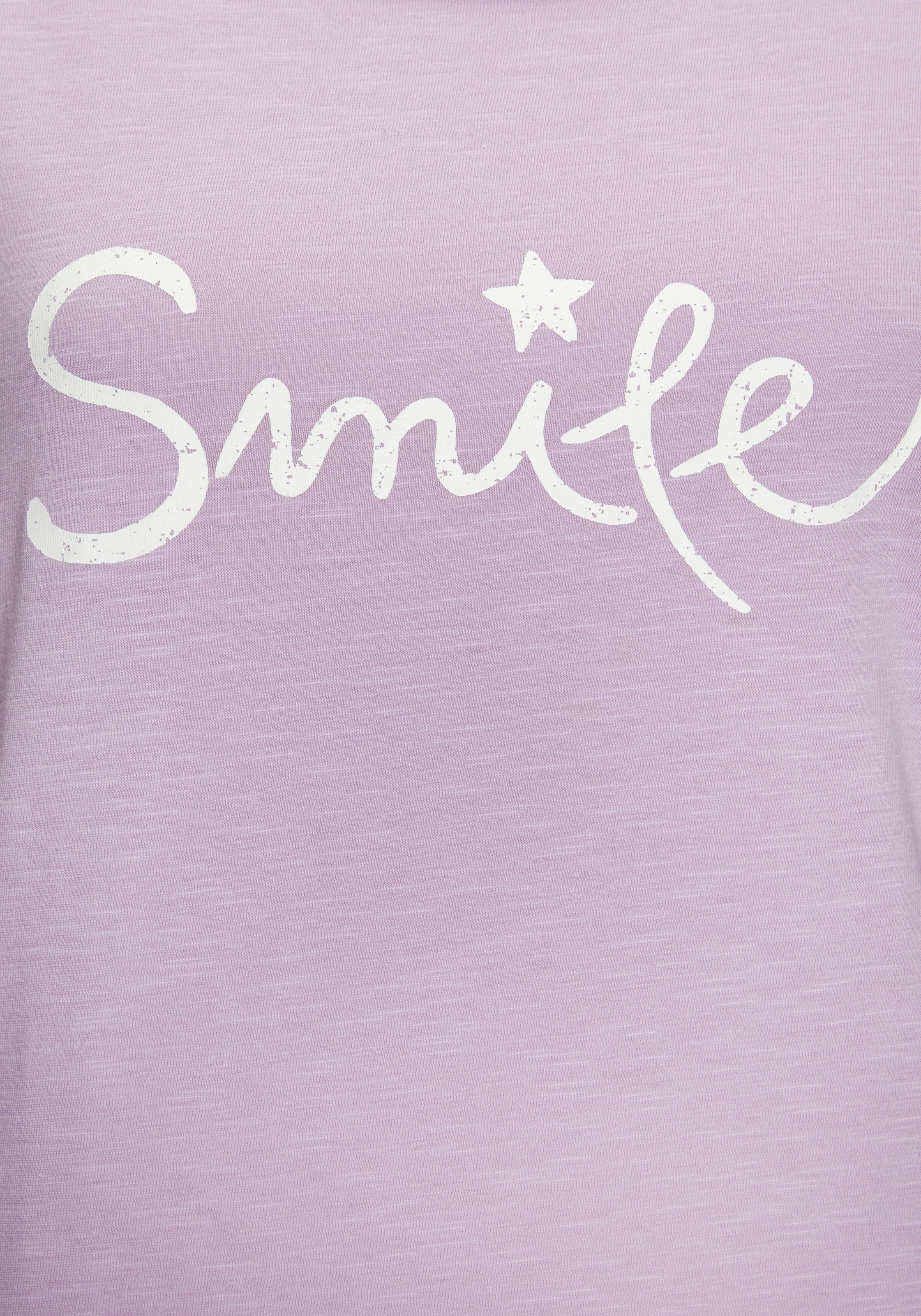 Beachtime T-Shirt »mit Frontdruck "Smile"«, aus weicher Baumwoll-Qualität