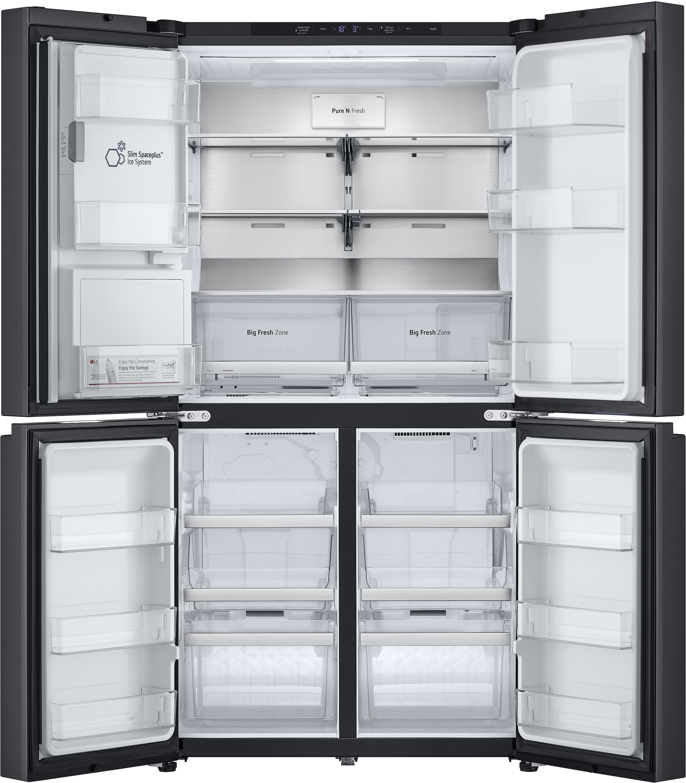 LG Multi Door L-Serie »GML960EVBE« Total No Frost, Wasser- und Eisspender, LINEARCooling