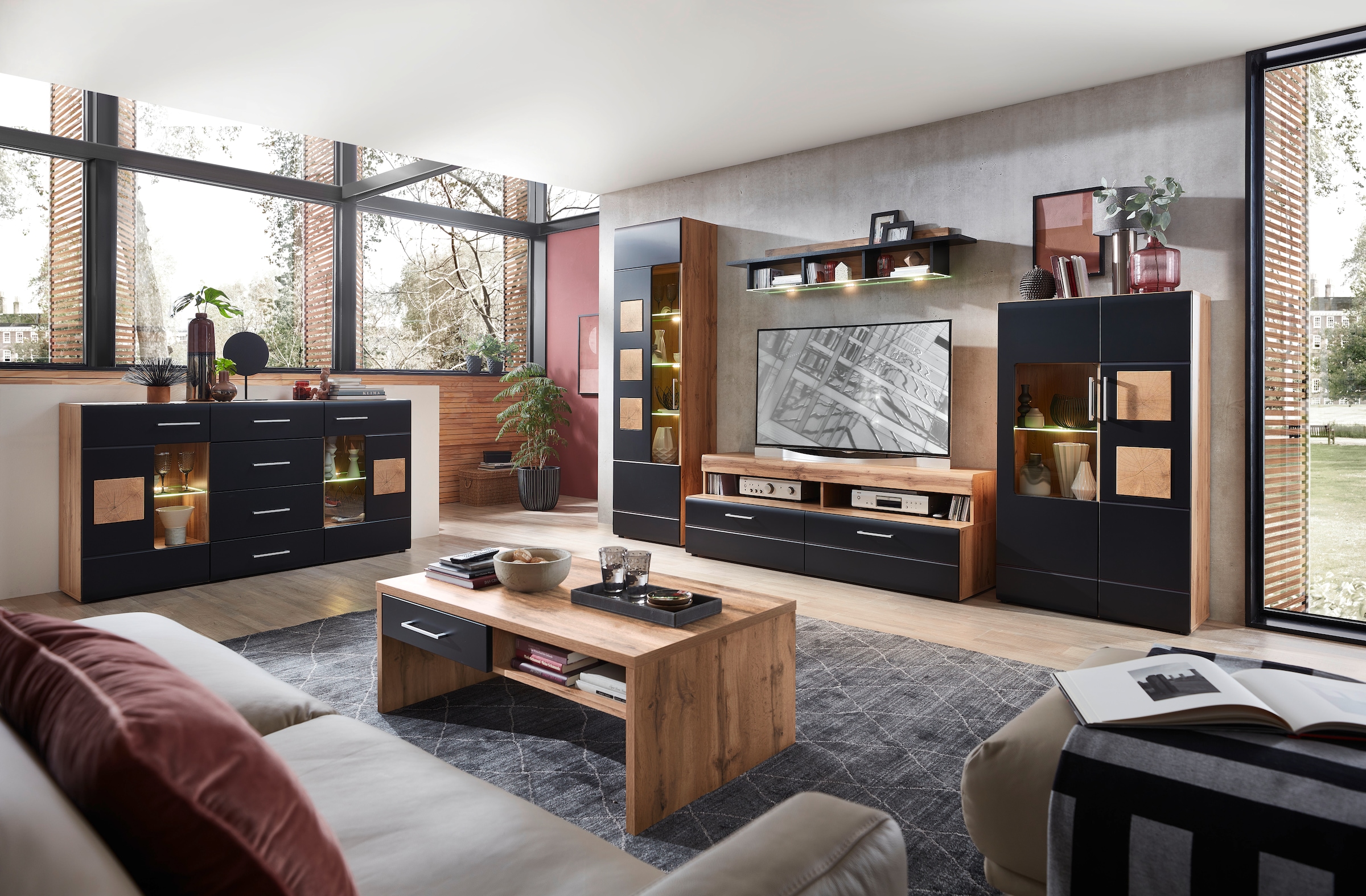 Innostyle Sideboard »Sonate«, (3 St.), Elemente sind flexibel kombinierbar und passen in jeden Wohnbereich.
