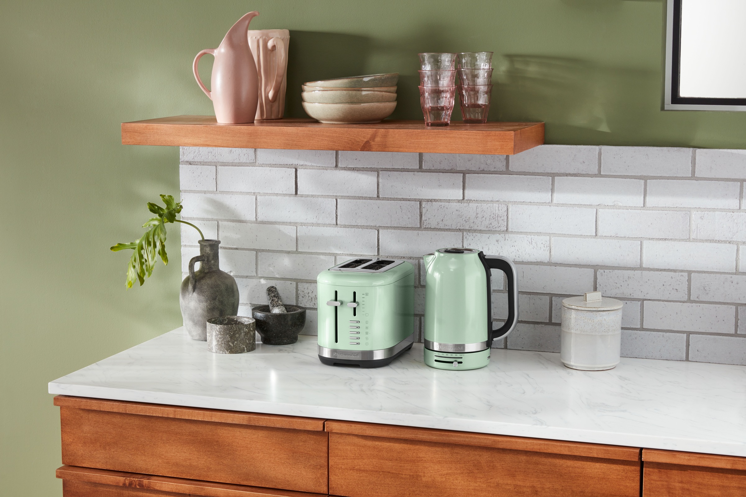 KitchenAid Toaster »5KMT2109EPT pistazie«, 2 Schlitze, 980 W