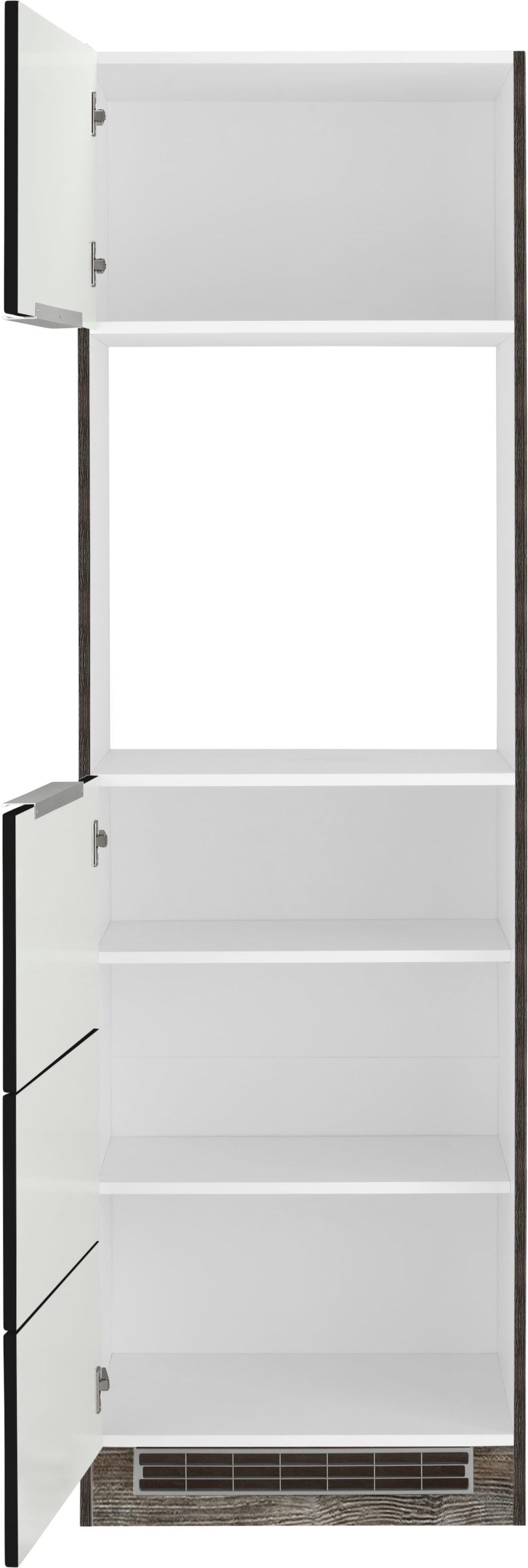KOCHSTATION Backofenumbauschrank »KS-Brindisi«, 60 cm breit, 200 cm hoch, viel Stauraum