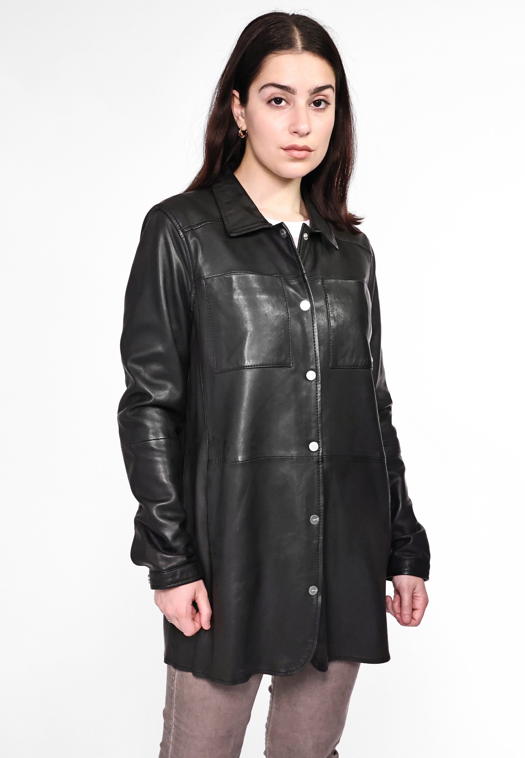 Maze Lederjacke »Lederhemd 42020135«