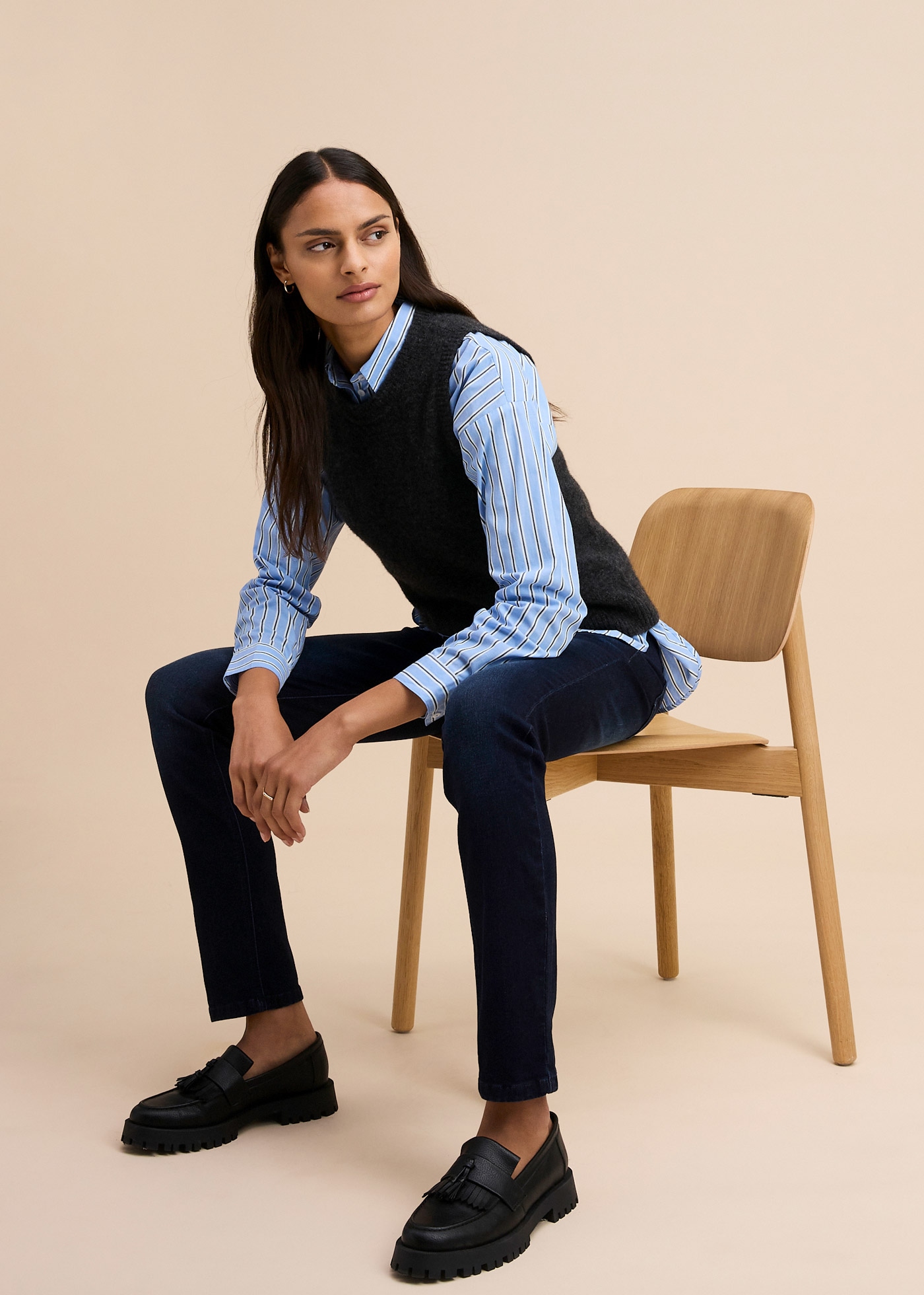 bonprix Push-up-Jeans Five-Pocket Style, leichte used Optik, hoher elastischer Anteil