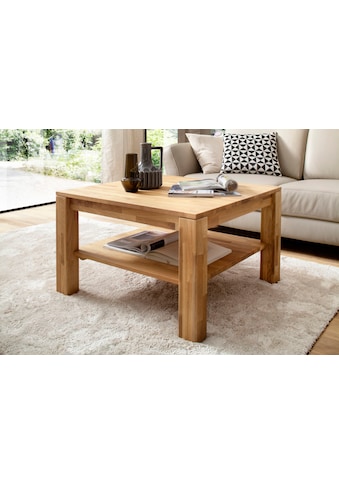 MCA furniture Couchtisch, Couchtisch Massivholztisch mit Ablage kaufen
