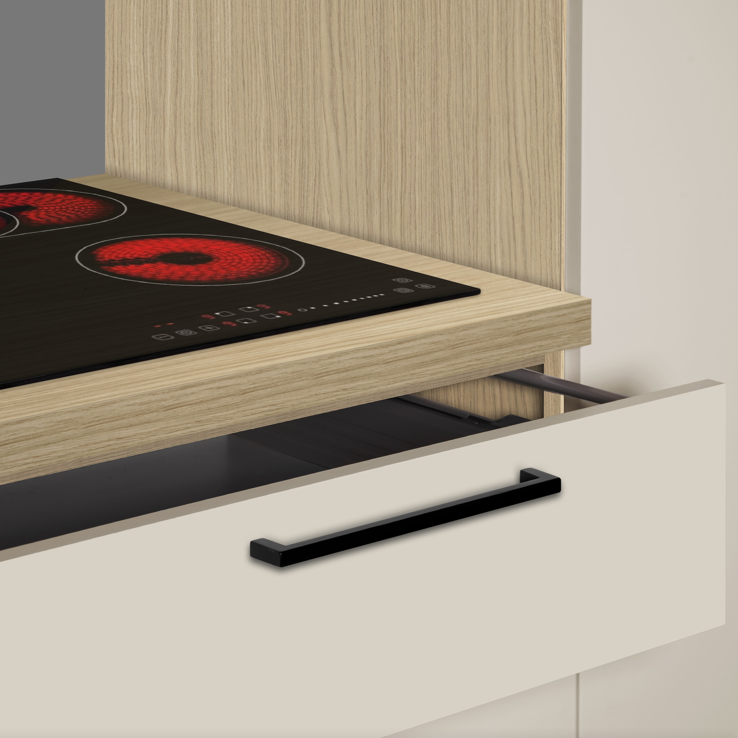 KOCHSTATION Küchenzeile »KS-Luna, Einbauküche, Zeilenküche, Küchenblock« Breite 300 cm, wahlweise mit Hanseatic-E-Geräten, APL 35mm stark