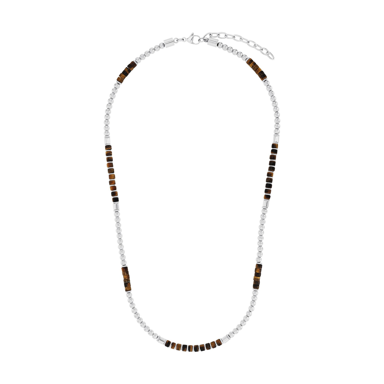 Amor Kette mit Anhänger mit Tigerauge