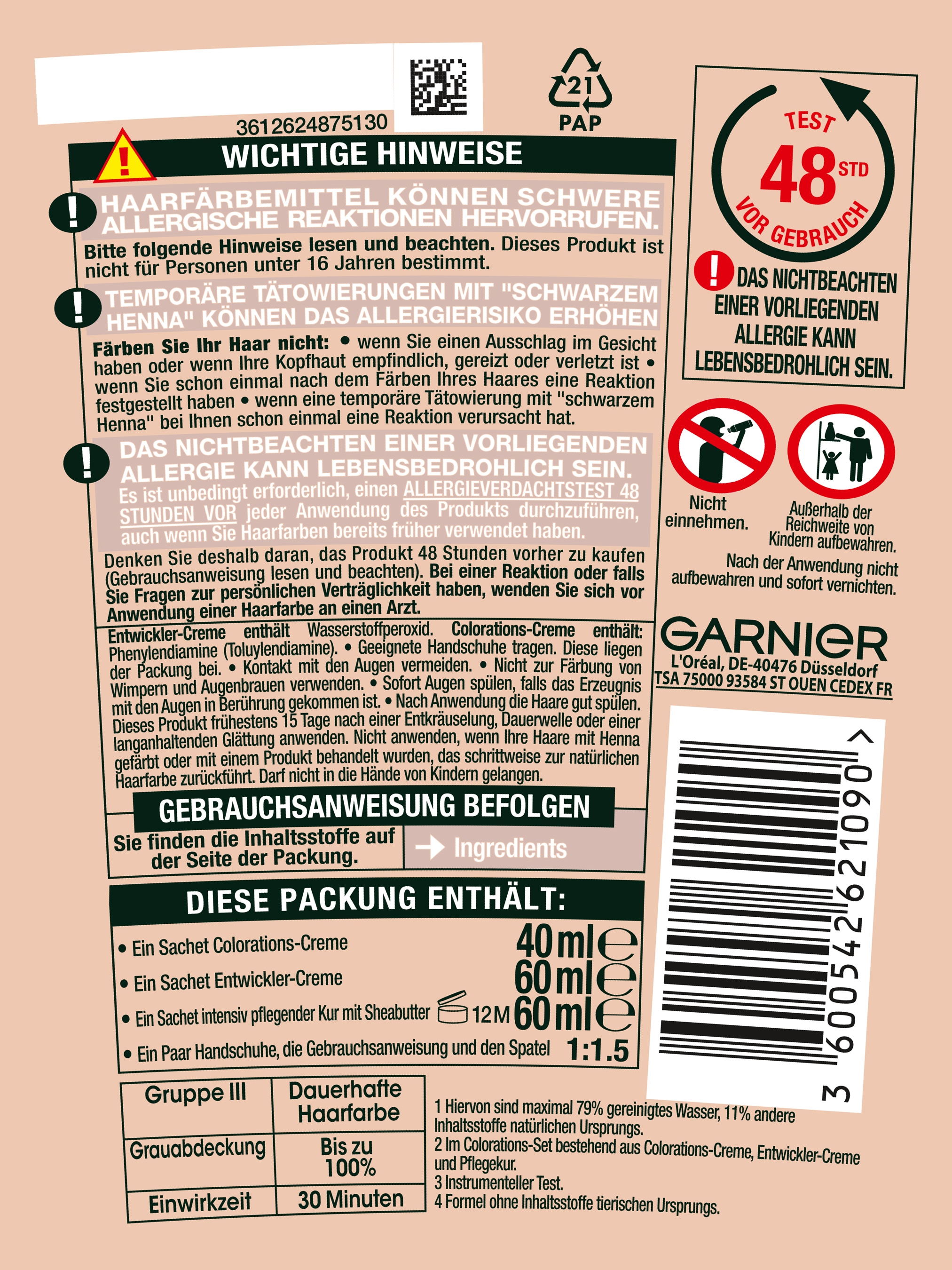 GARNIER Haarfarbe »GARNIER GOOD« langanhaltendes, natürlich aussehendes Farbergebnis