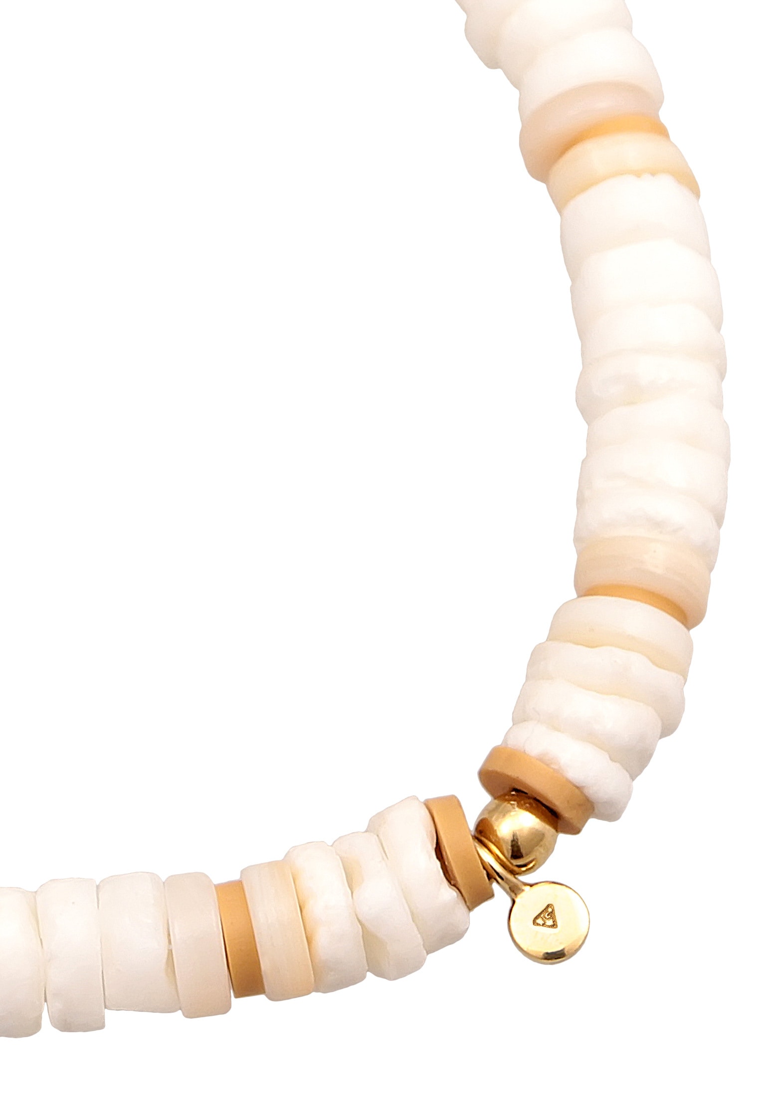 Elli Armkette »Armband Heishi Beads Surfer Strand Style 925 Silber«