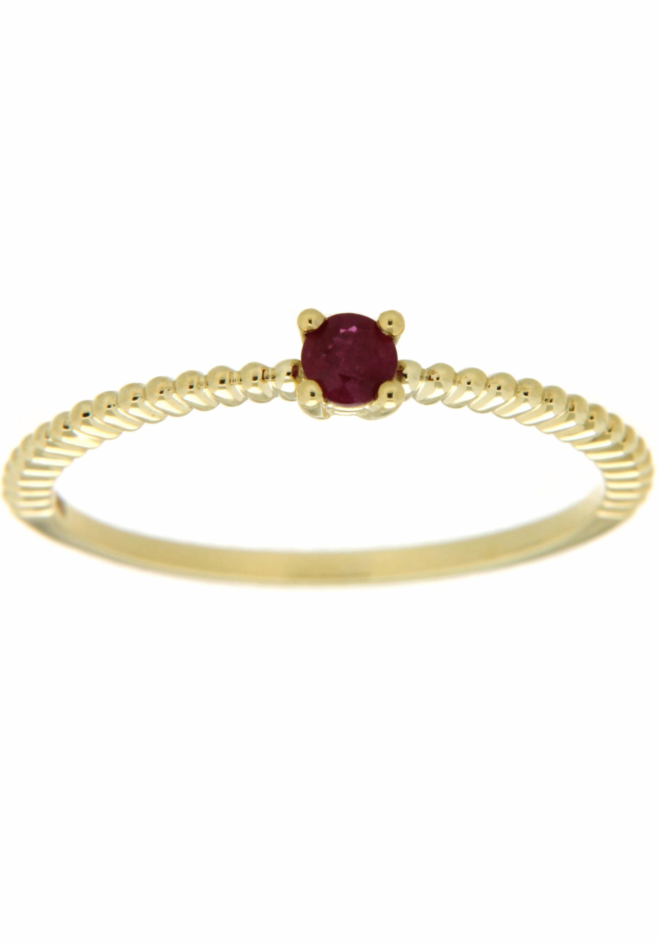 Firetti Goldring »Schmuck Geschenk Gold 333 Damenring Goldring Edelstein Farbstein«, mit Rubin