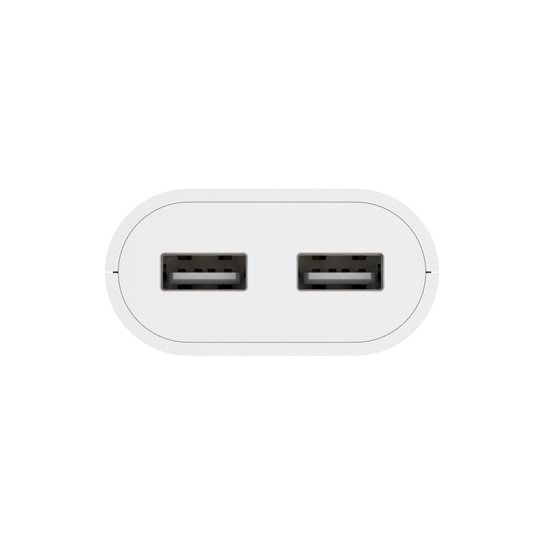 Hama Netzteil »USB Netzteil, 1,9 m, 2,4 A, 2x USB-A, Weiß«