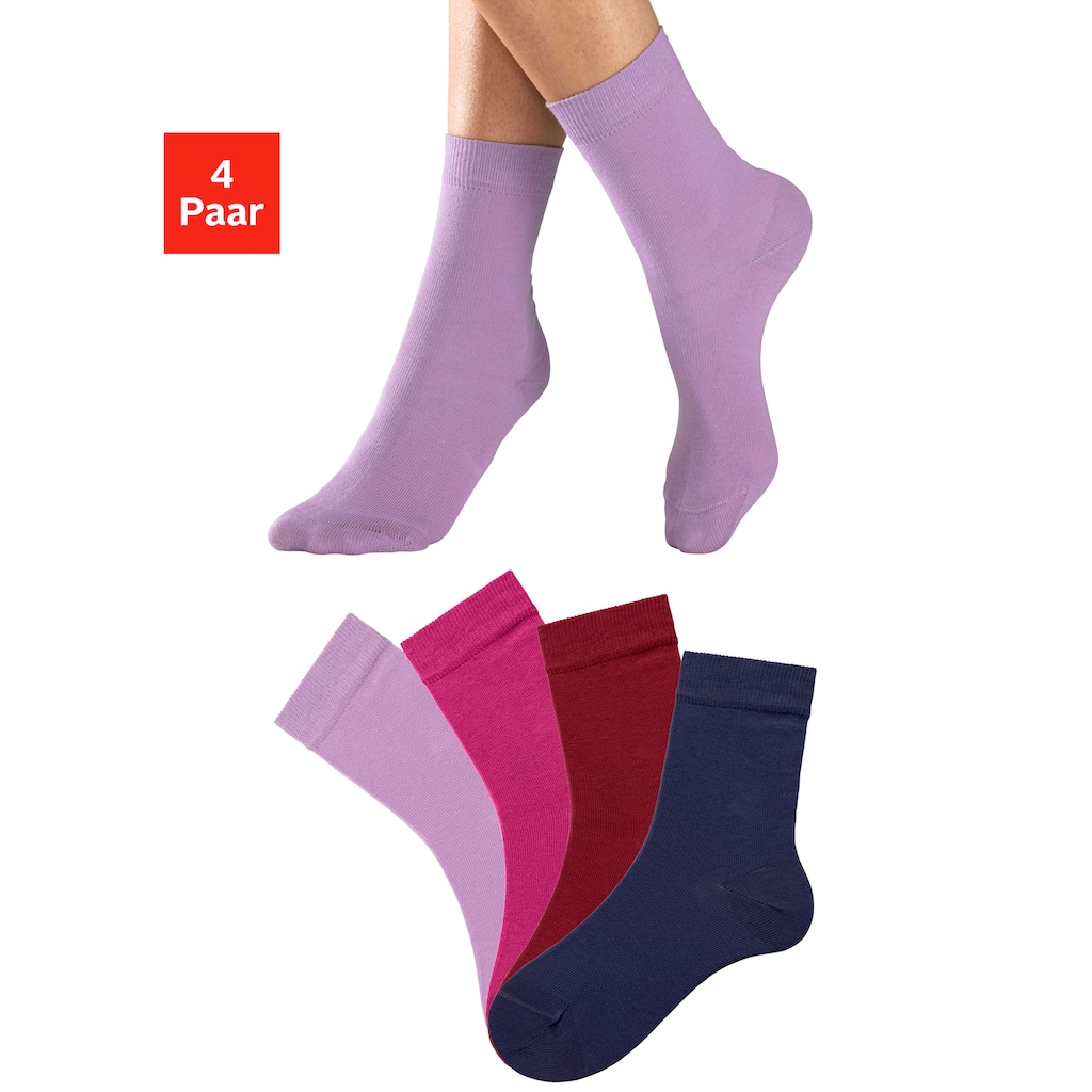 Lavana Socken, (4 Paar), in unterschiedlichen Farbzusammenstellungen