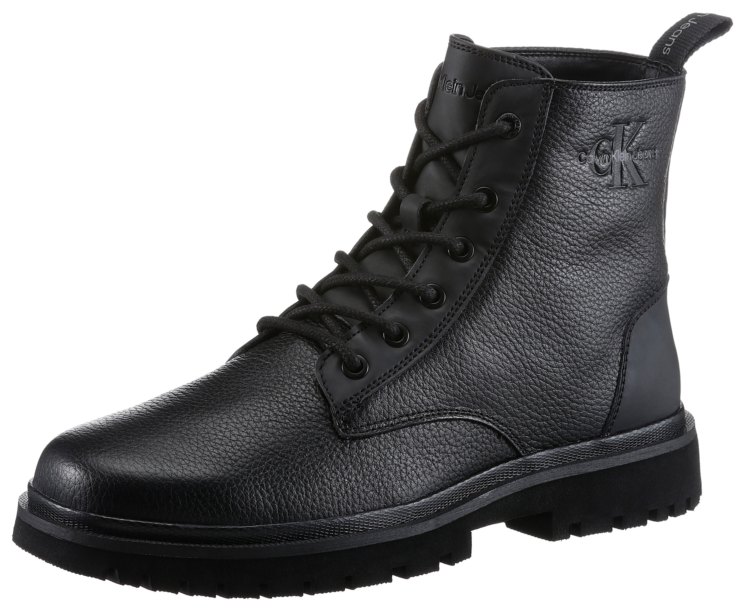 Schnürstiefelette »EVA MID LACEUP BOOT LTH«, mit Profilsohle