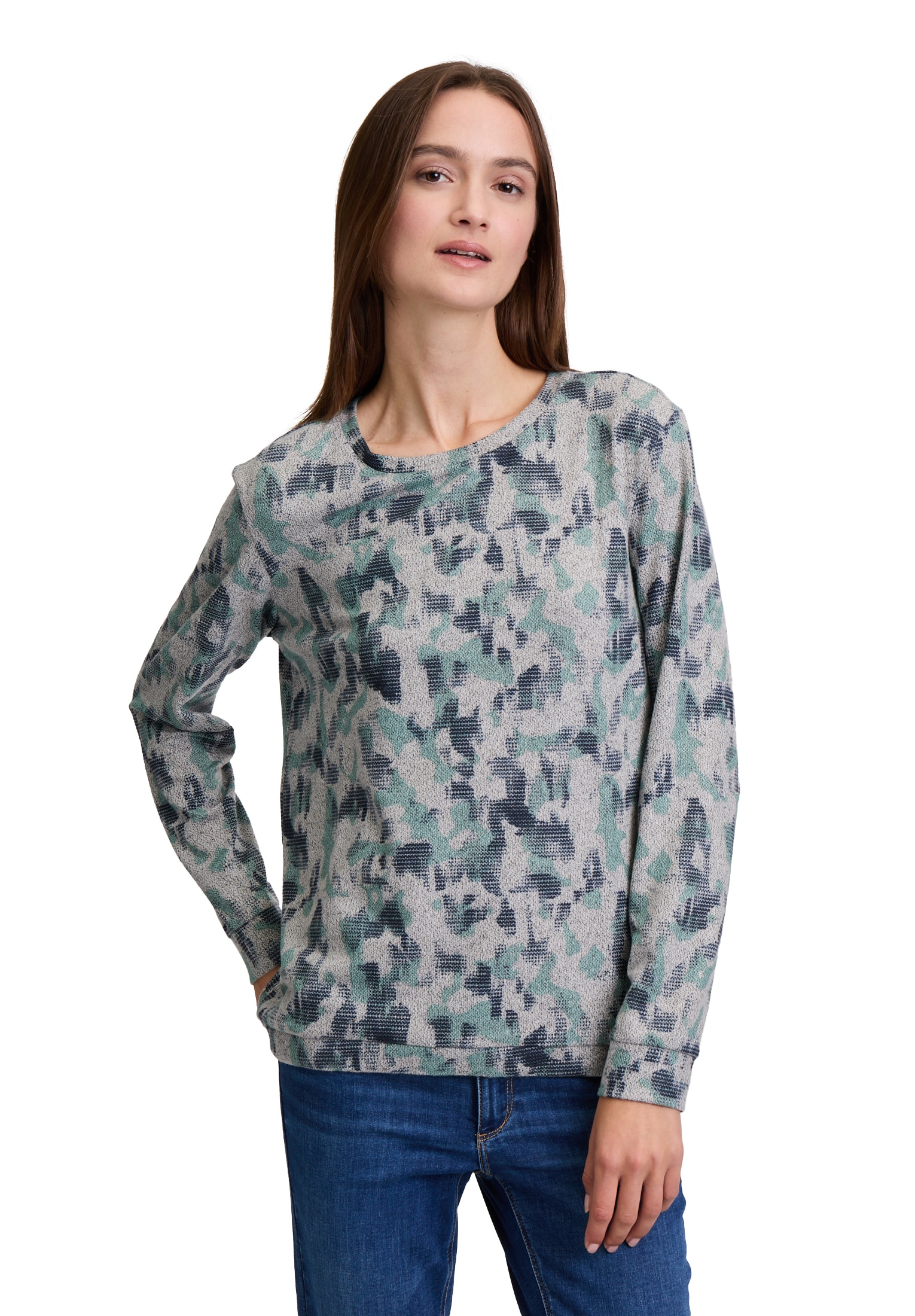 Betty&Co Langarmshirt »Casual-Shirt mit Tunnelzug«