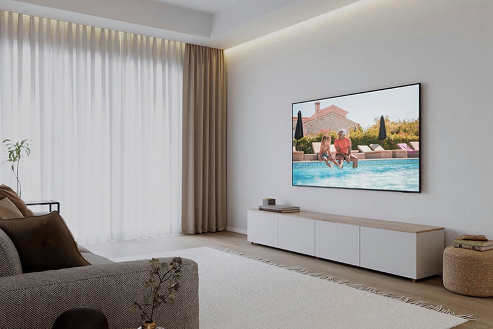 Samsung LED-Fernseher »GU55DU8079U«, 4K Ultra HD, Smart-TV, Crystal UHD, Q-Symphony, Dolby Surround Sound, Triple Tuner, Smart-Hub