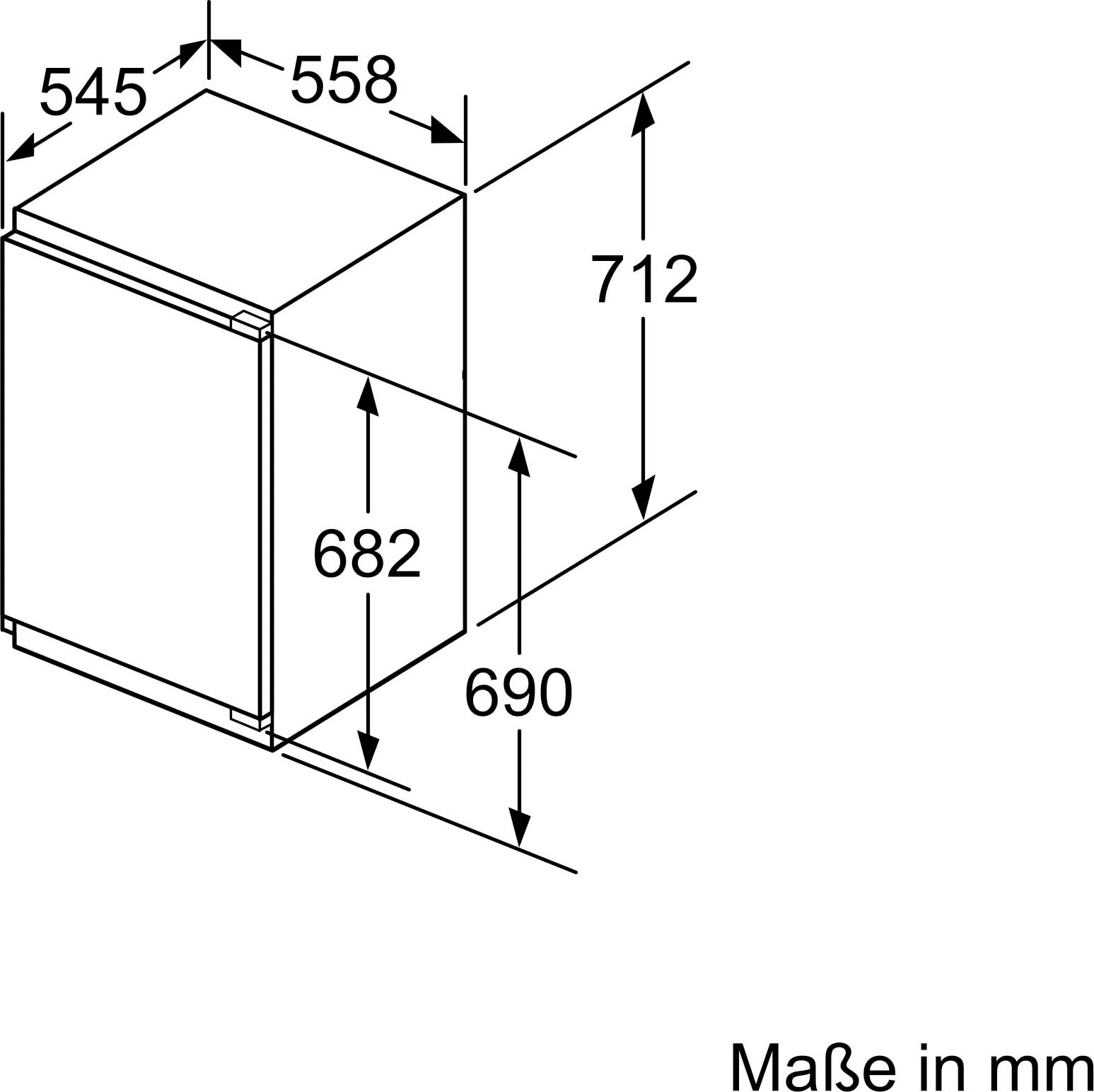 NEFF Einbaugefrierschrank N 50 »GI1113FE0«, 71,2 cm hoch, 55,8 cm breit