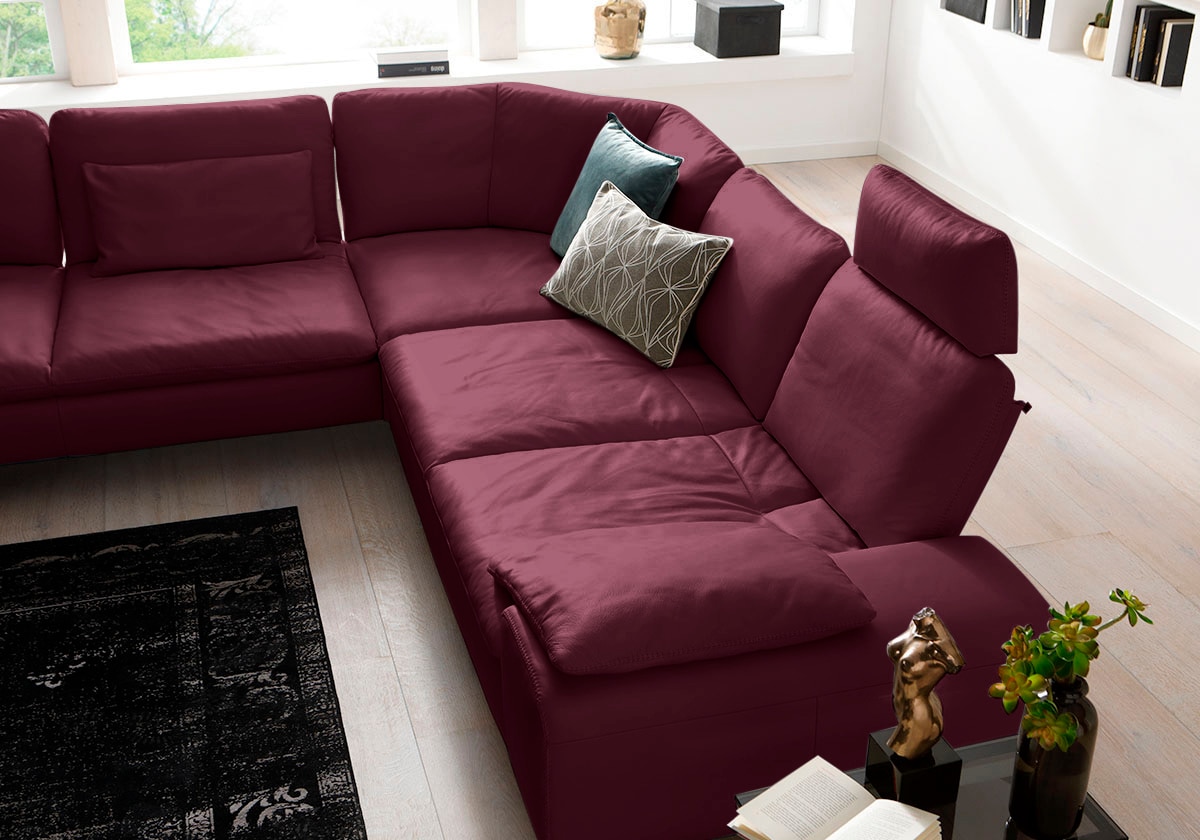 W.SCHILLIG Ecksofa »valentinoo, Designsofa, elegant und bequem, L-Form«, (Set), mit Sitztiefenverstellung, Breite 318 cm