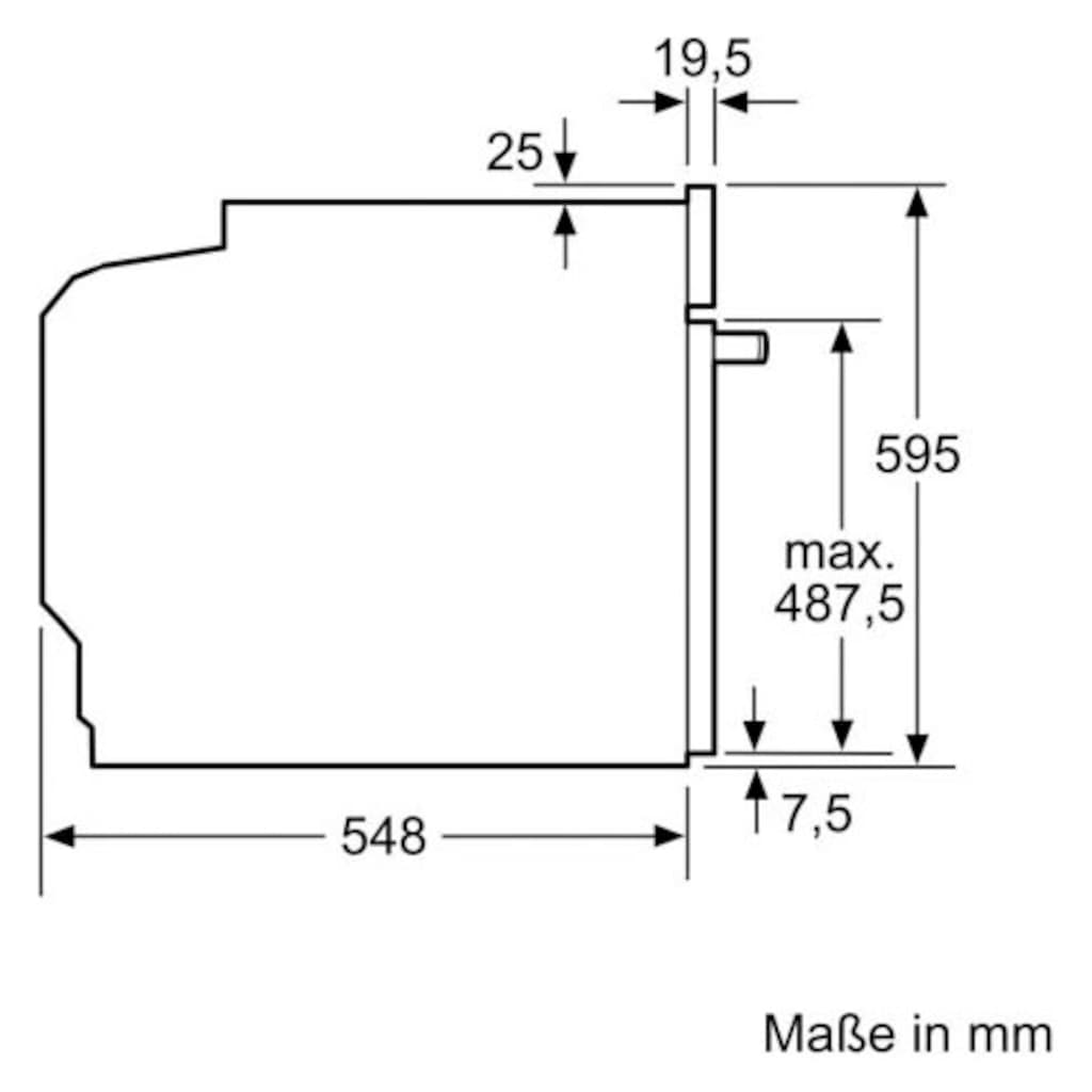 BOSCH Induktions Herd-Set »HND617LS61«, HEA517BS1, mit Teleskopauszug nachrüstbar, Hydrolyse