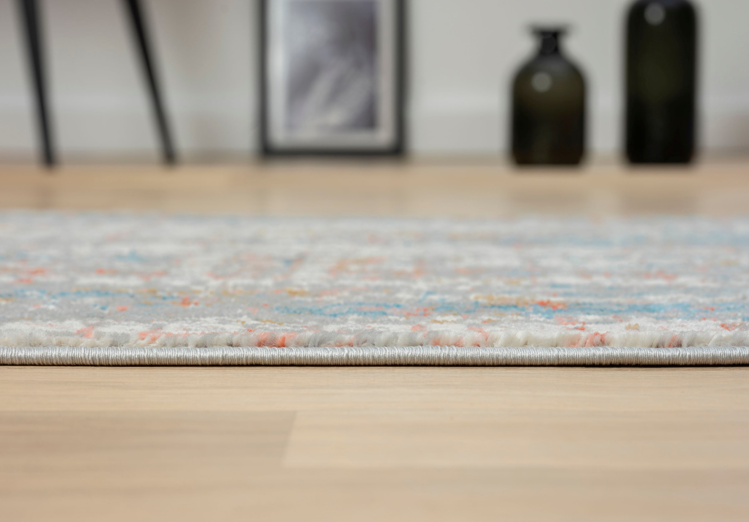 Myflair Möbel & Accessoires Teppich »My Look« rechteckig 8 mm Höhe Kurzflor, Ethno-Design, besonders weich durch Microfaser