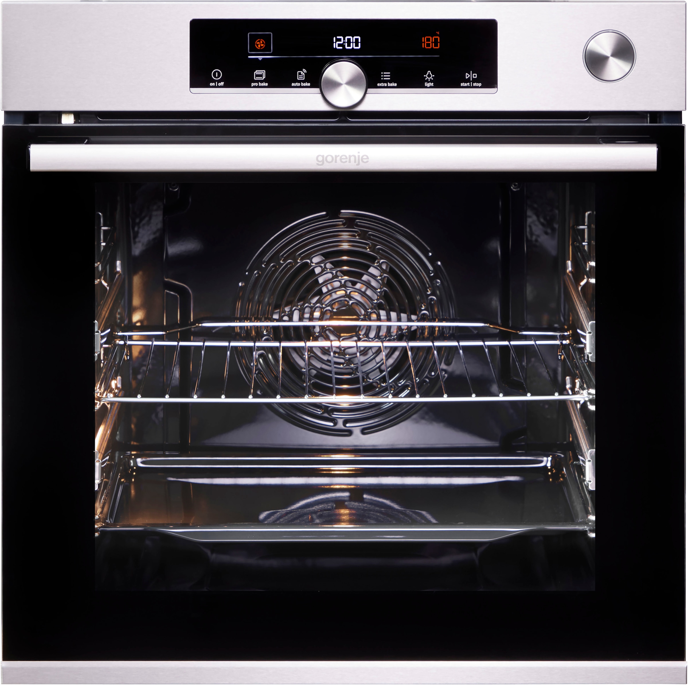 GORENJE Backofen  »BPSA6747A08XWI«, Pyrolyse, 2fach Teleskopauszug, Wassertank für Dampf, AirFry-Funktion