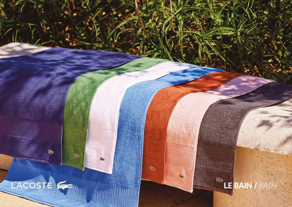 Lacoste Badematte »»LLECROCO«« Höhe 20 mm schnell trocknend hochwertige Badematte in Größe 50x70 cm