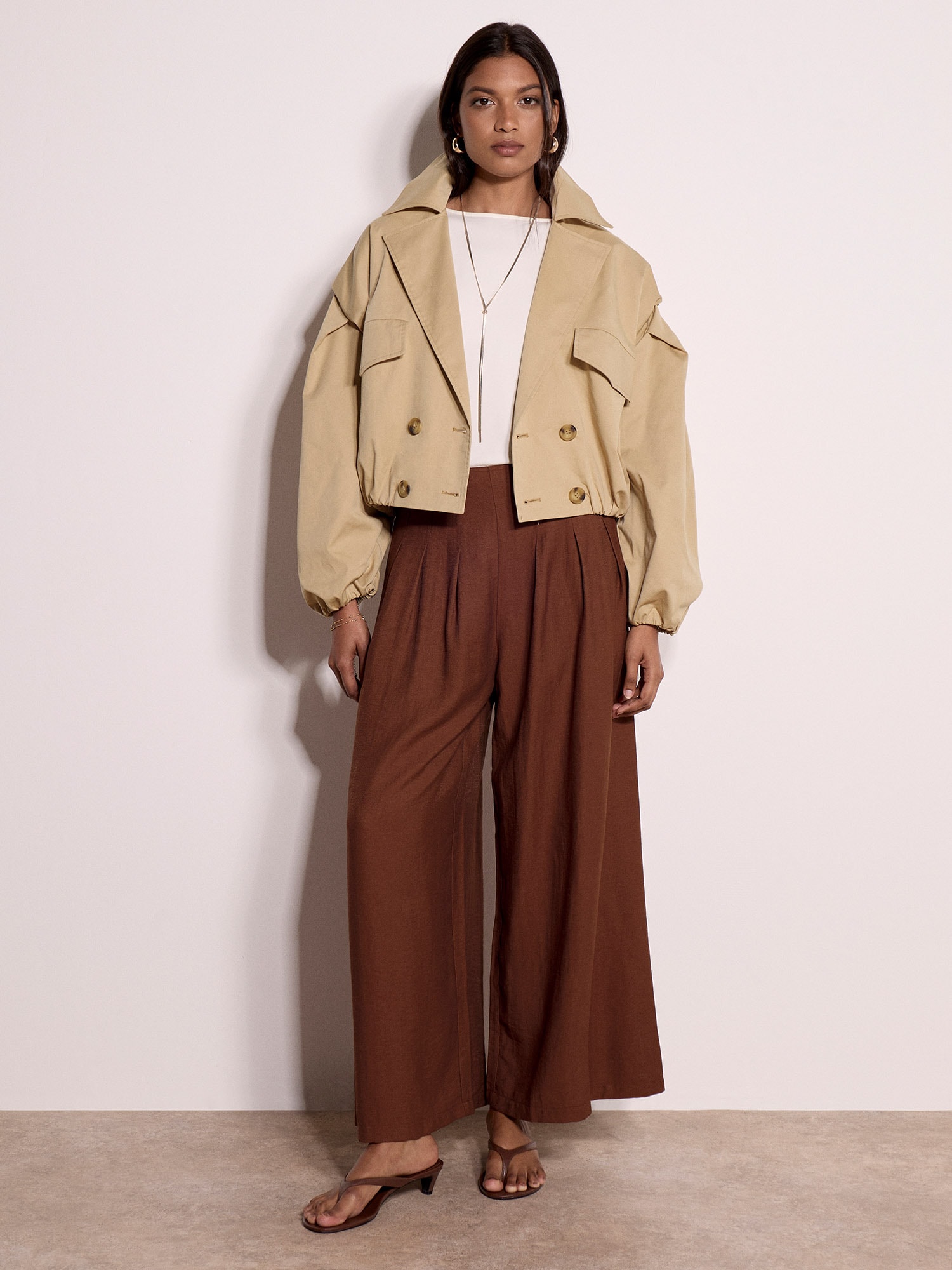 Apricot Kurzjacke »Kurzer Trenchcoat« mit auffälligen Knöpfen