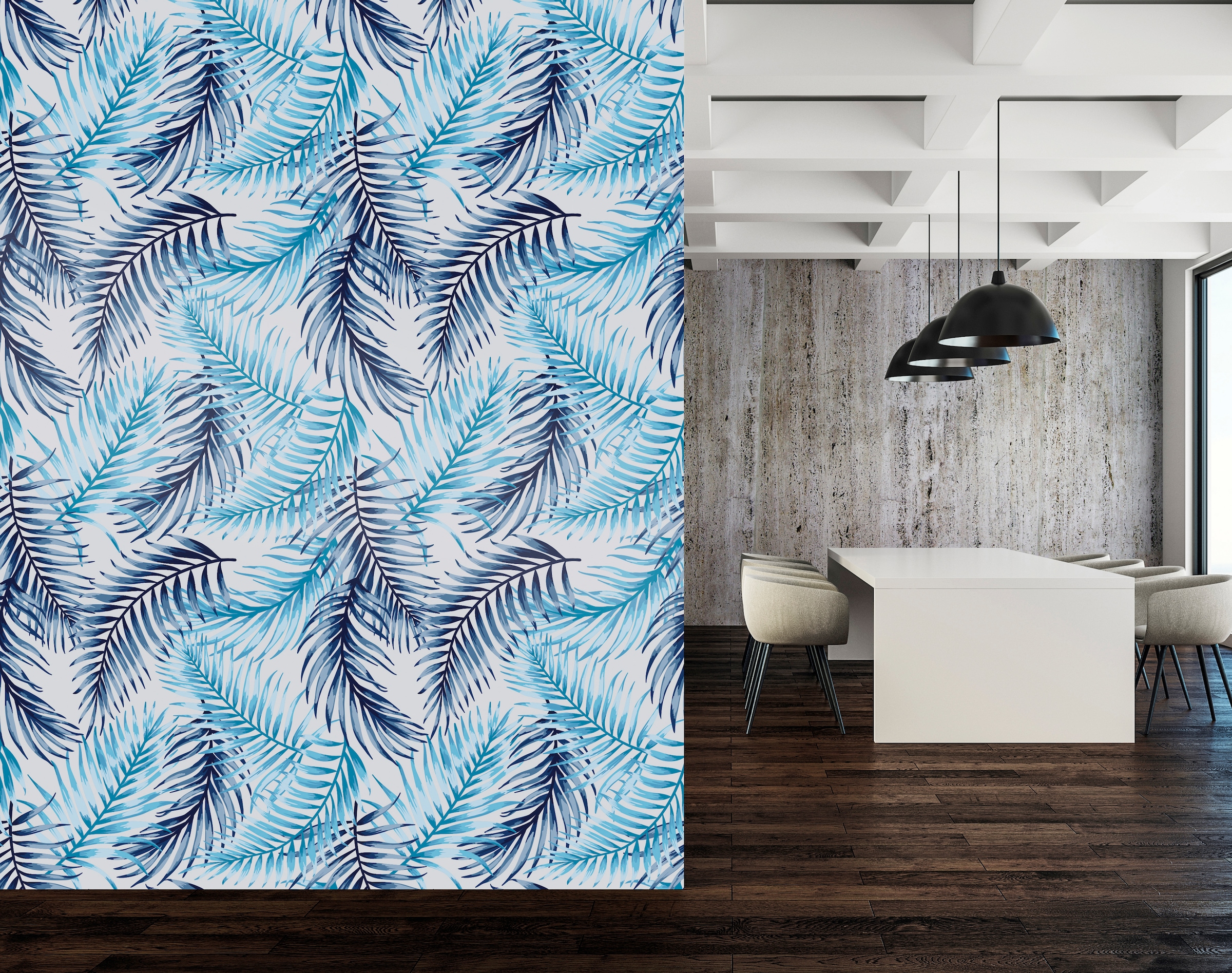 queence Vinyltapete »Charlotte«, bedruckt-Motiv-botanisch-floral-gemustert-natürlich, 90x250cm, selbstklebend, kinderleichte Anbringung, Sticker
