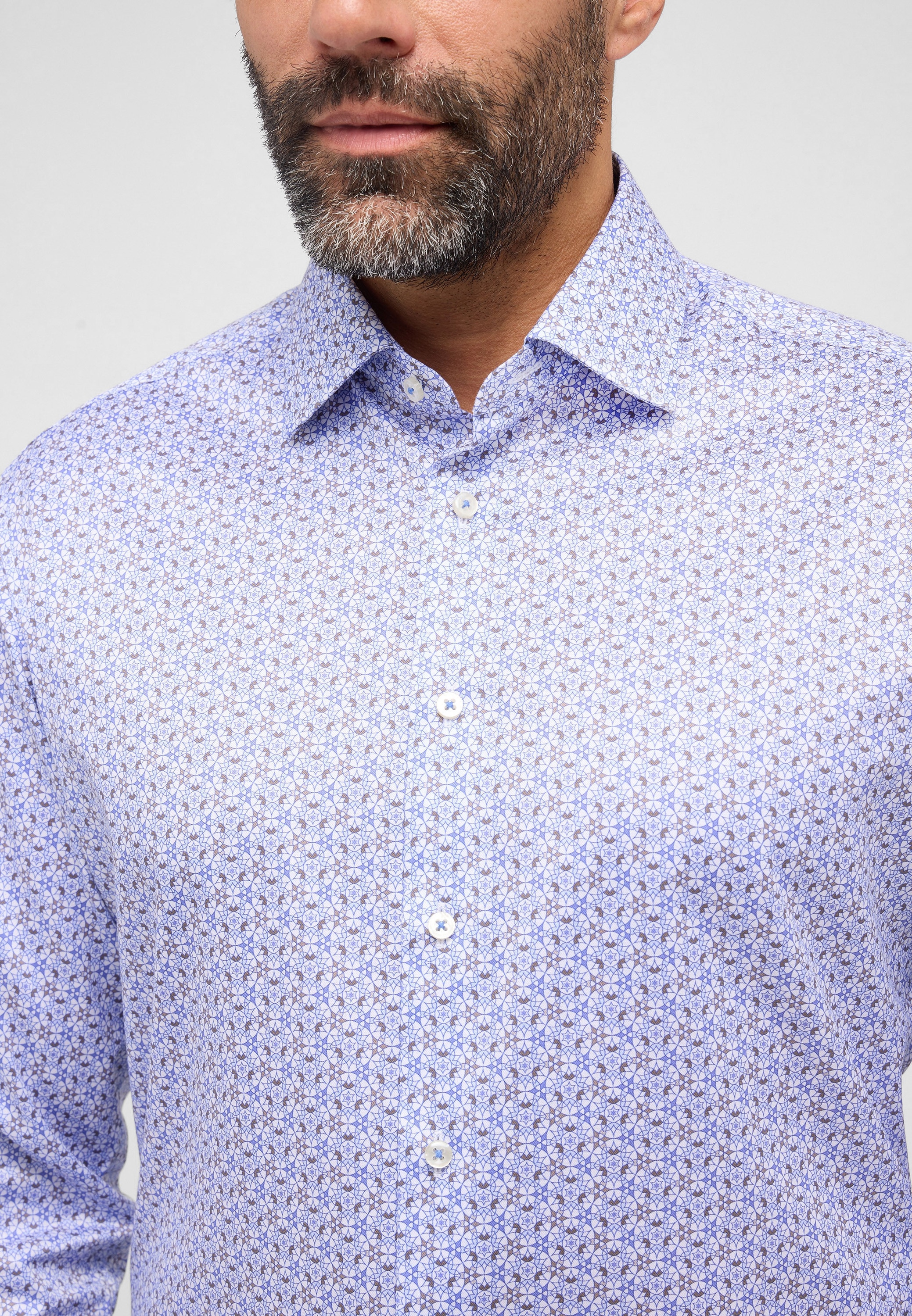 Eterna Langarmhemd »MODERN FIT« NON IRON (bügelfrei)