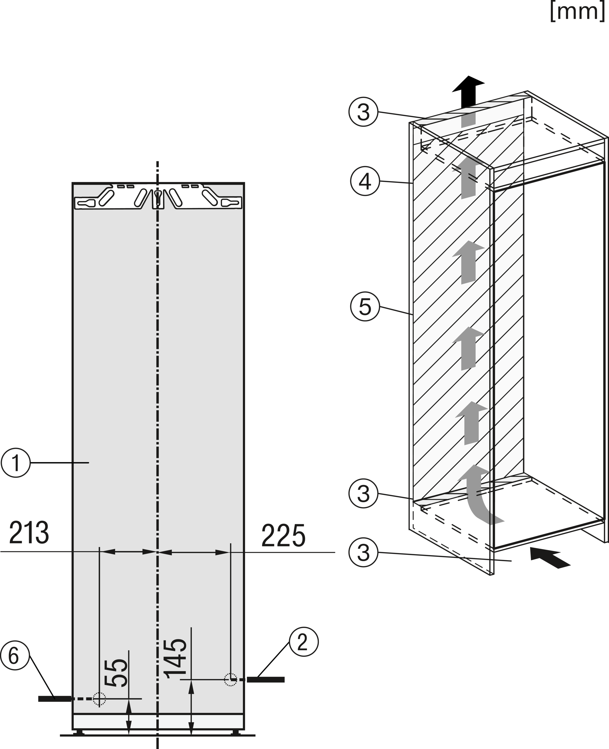 Miele Einbaugefrierschrank »FNS 7794 D L«, 177 cm hoch, 55,9 cm breit