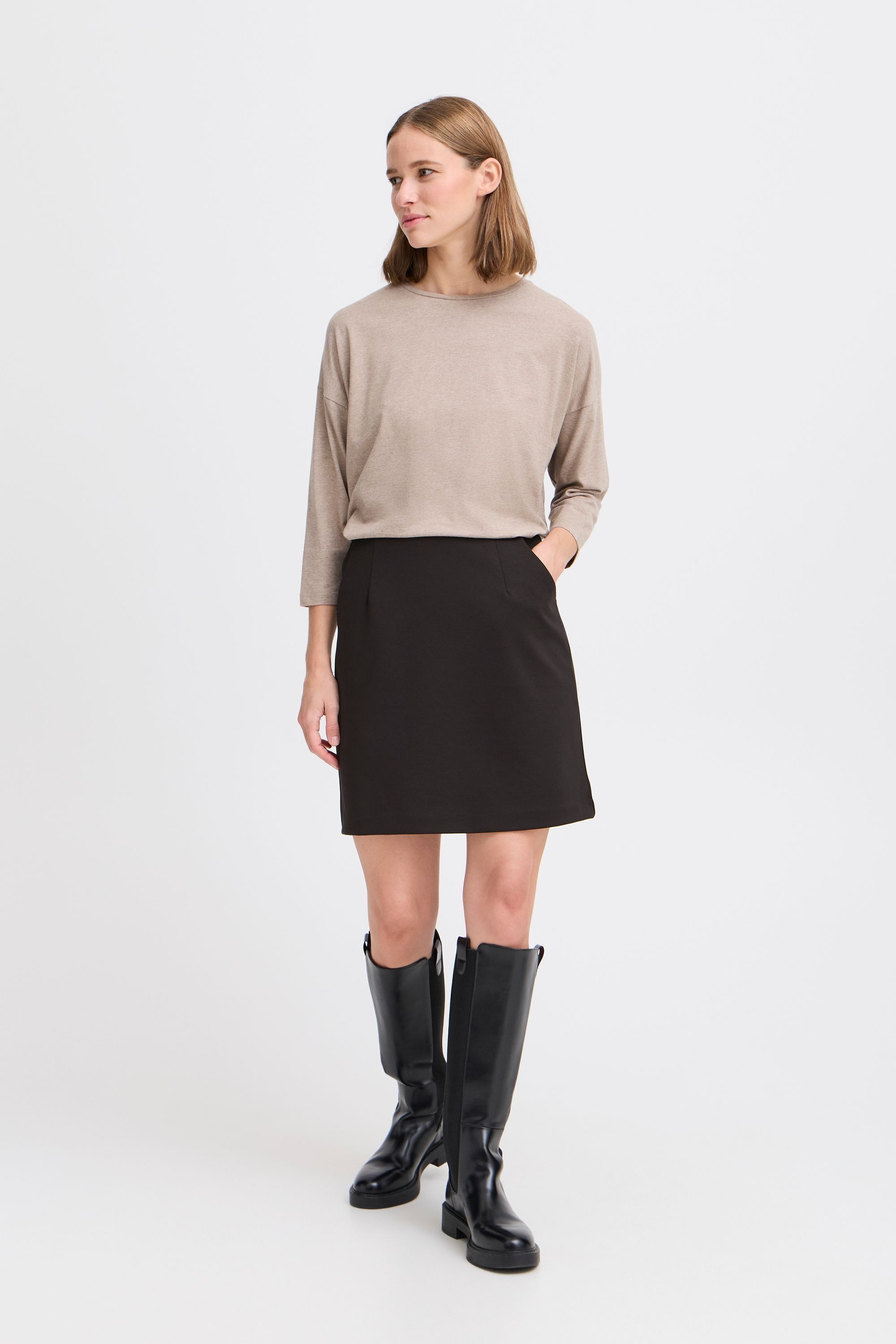 b.young Minirock »Minirock BYROWAN STRIPE SKIRT -«