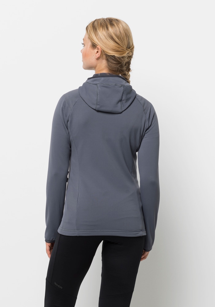 Jack Wolfskin Kapuzenfleecejacke »KOLBENBERG HOODED FZ W« mit Kapuze