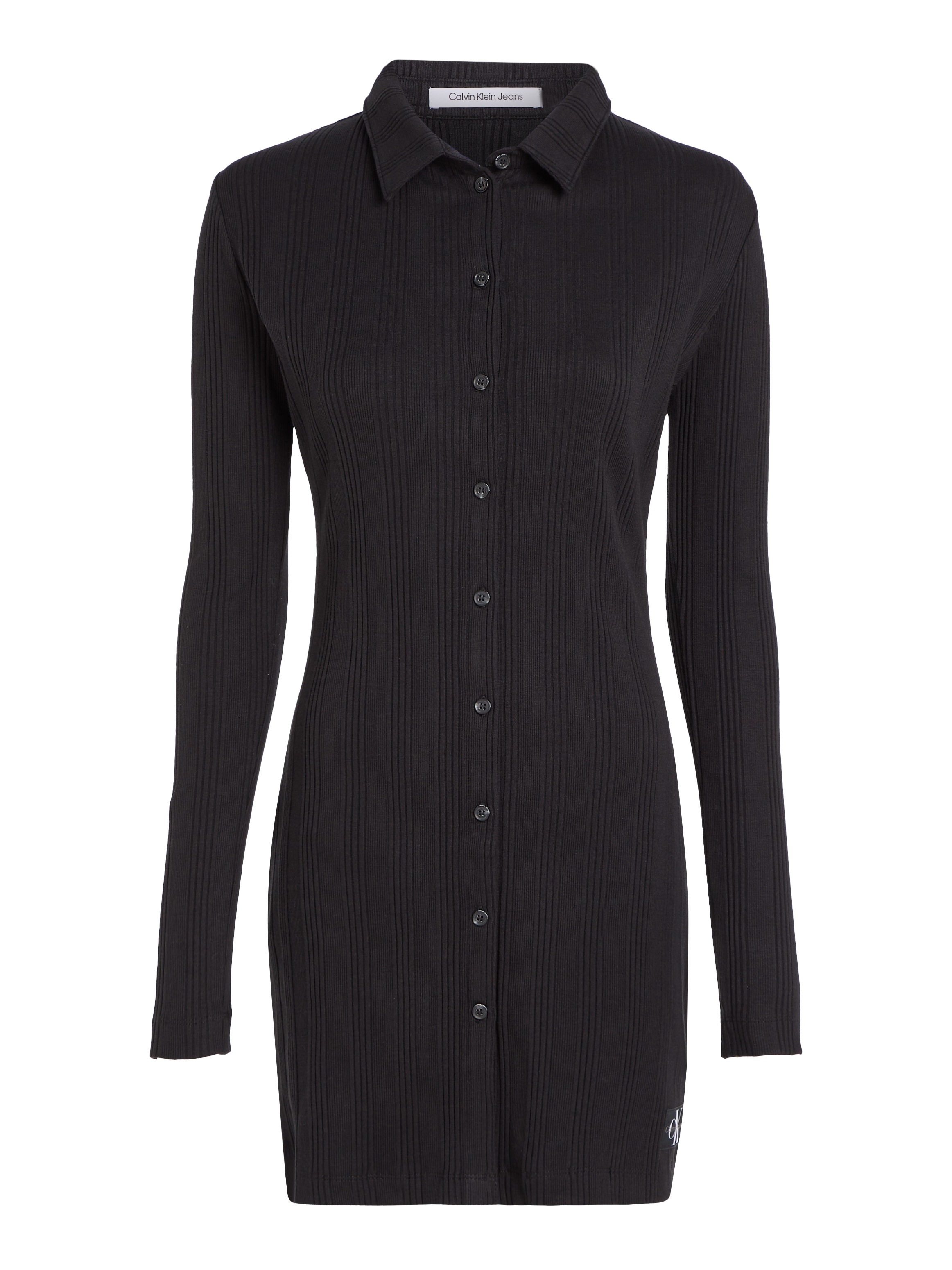 Calvin Klein ELONGATED SHIRT RIB »BADGE Shirtkleid DRESS« Jeans bei ♕