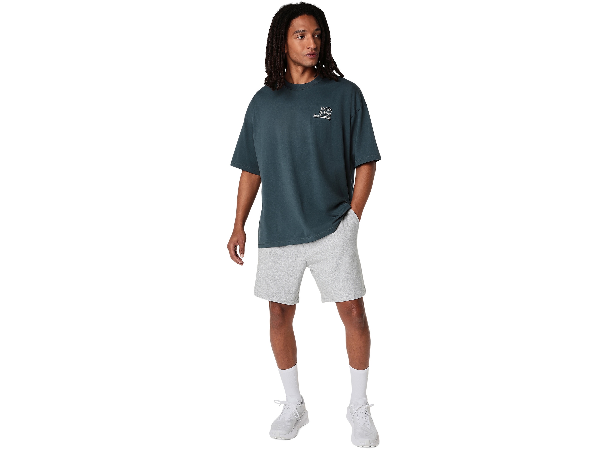 Asics Laufshirt »RUNNER MESSAGE GRAPHIC RELAXED TEE« Schnelltrocknend, Weiches Material, Langlebige Materialien